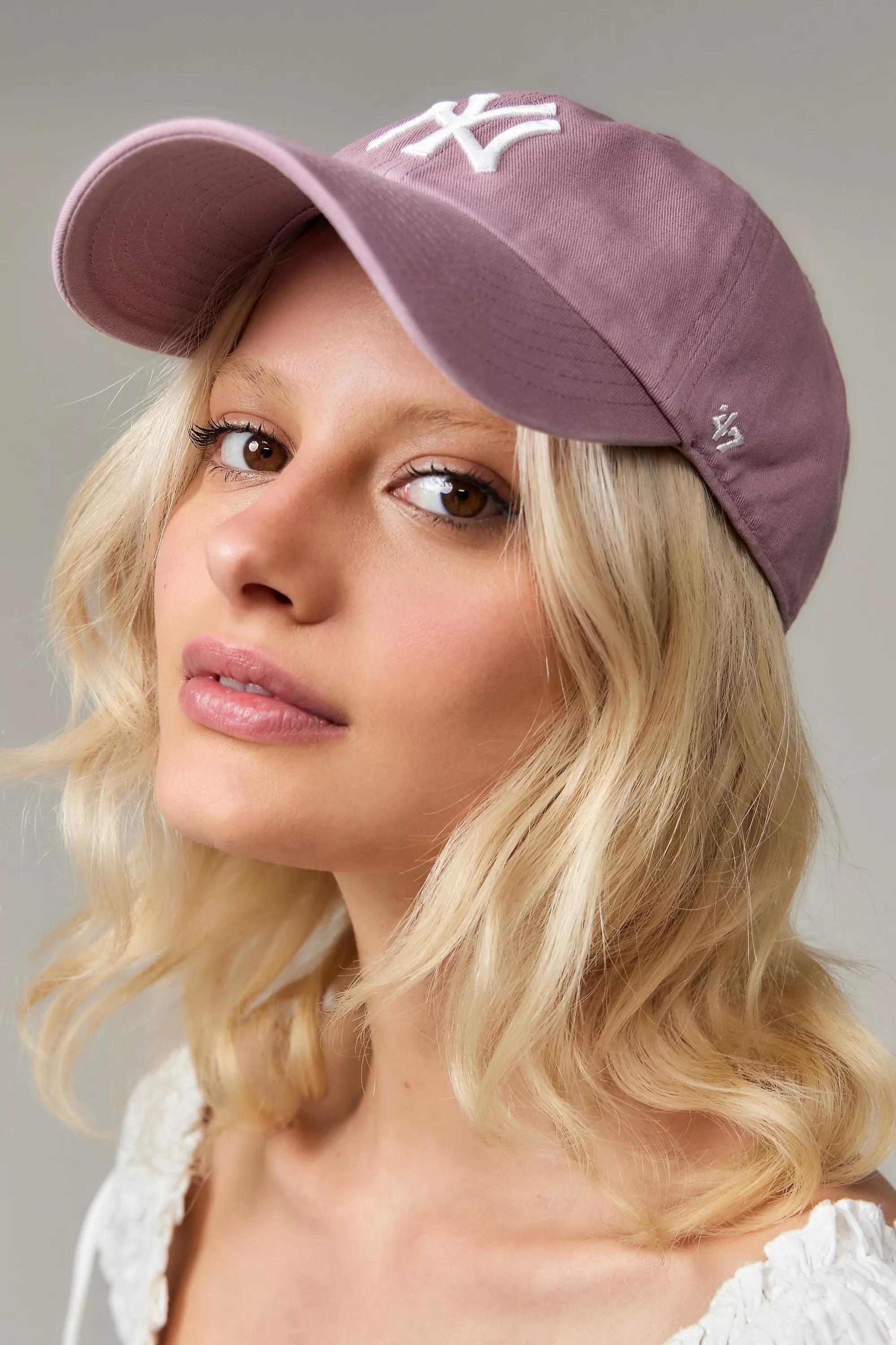 Pink 47 Brand Ny Yankees Clean Up Cap, PINK, medium