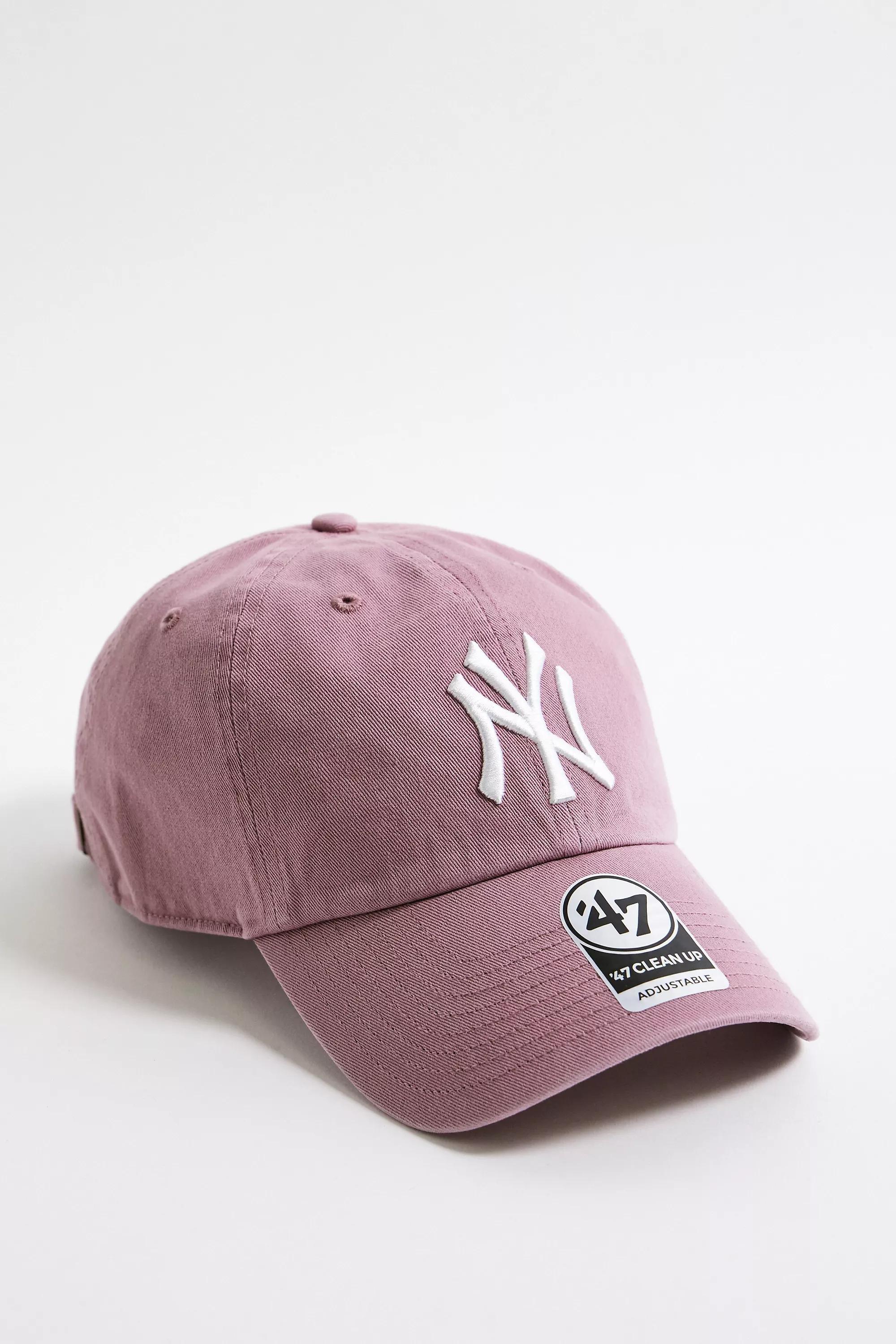 Pink 47 Brand Ny Yankees Clean Up Cap, PINK, medium