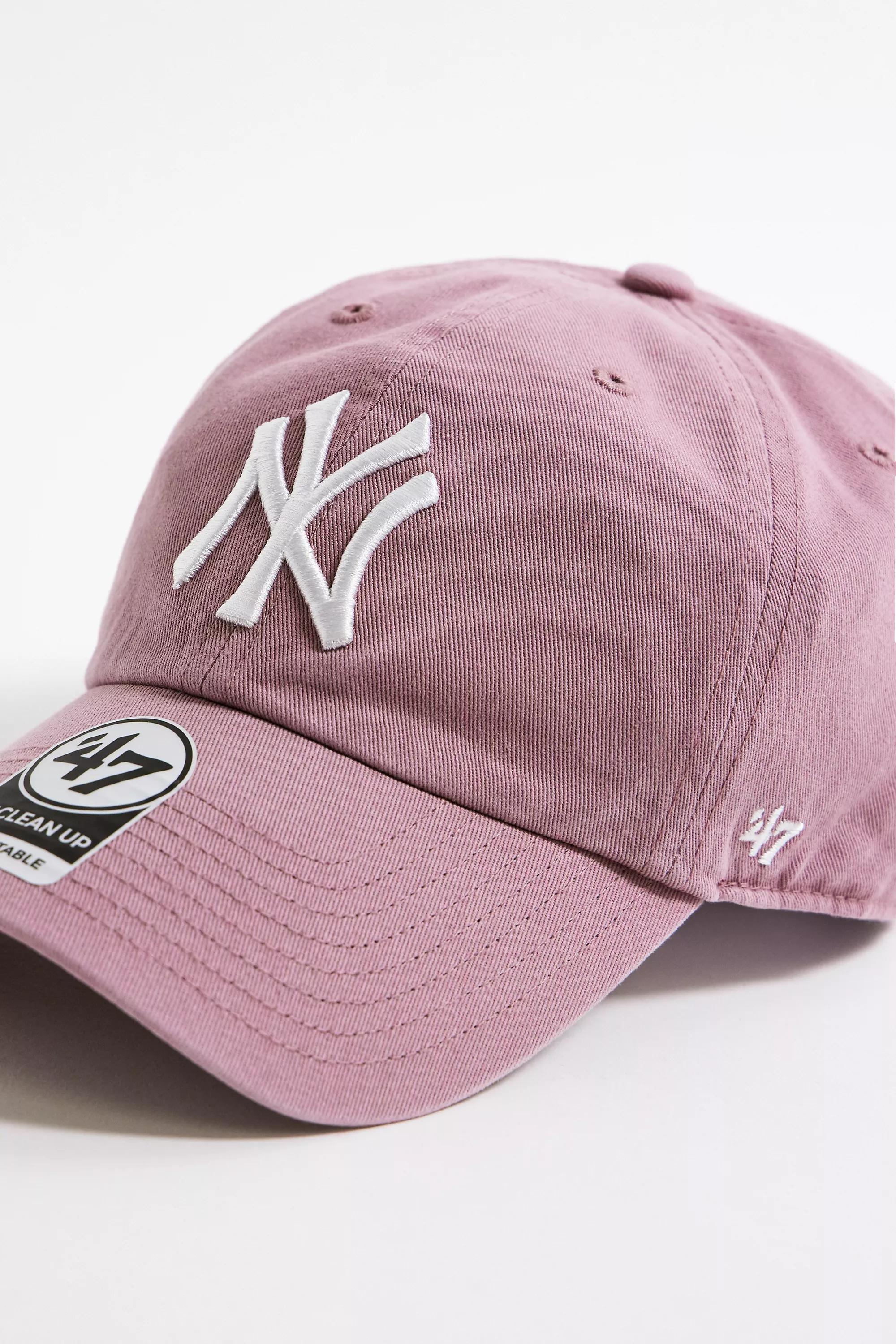 Pink 47 Brand Ny Yankees Clean Up Cap, PINK, large image number 2