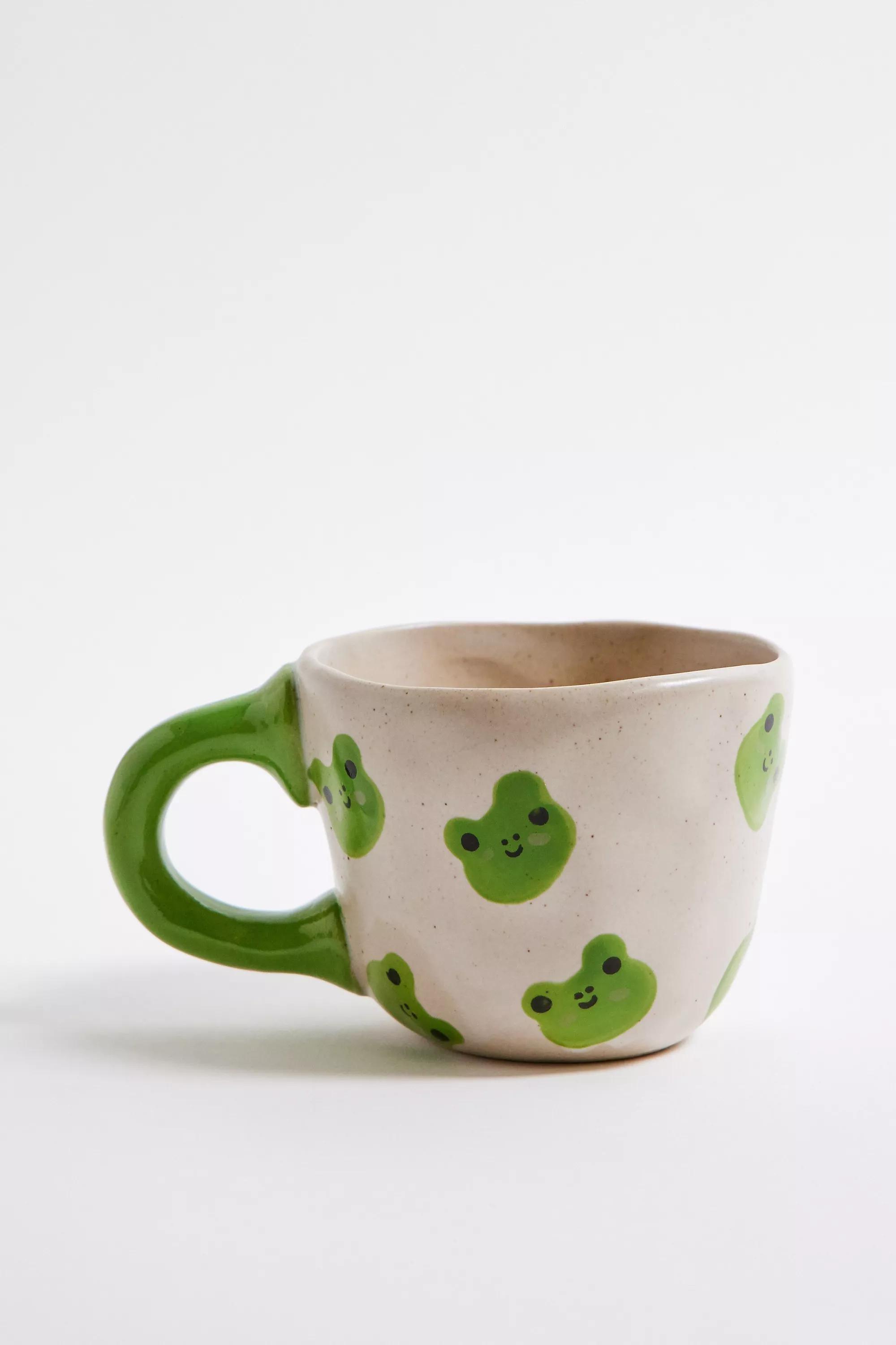 Green Frog Painted Mug, GRN, large image number 0