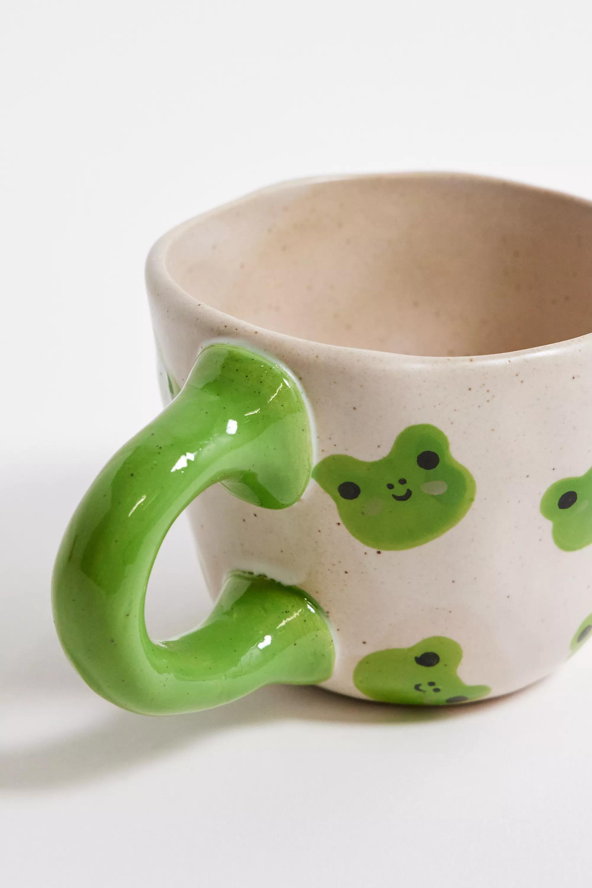 Green Frog Painted Mug, GRN, large image number 1