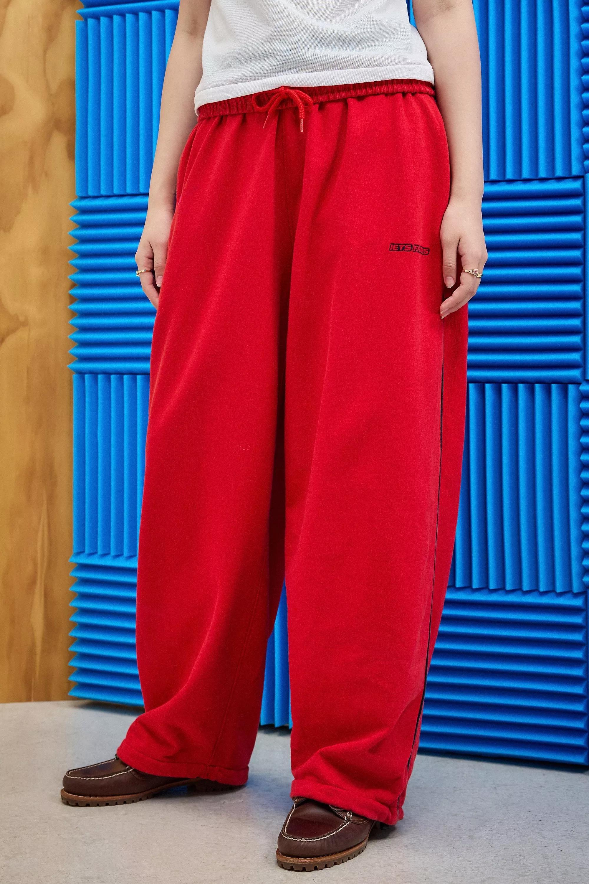 Red jogger sale