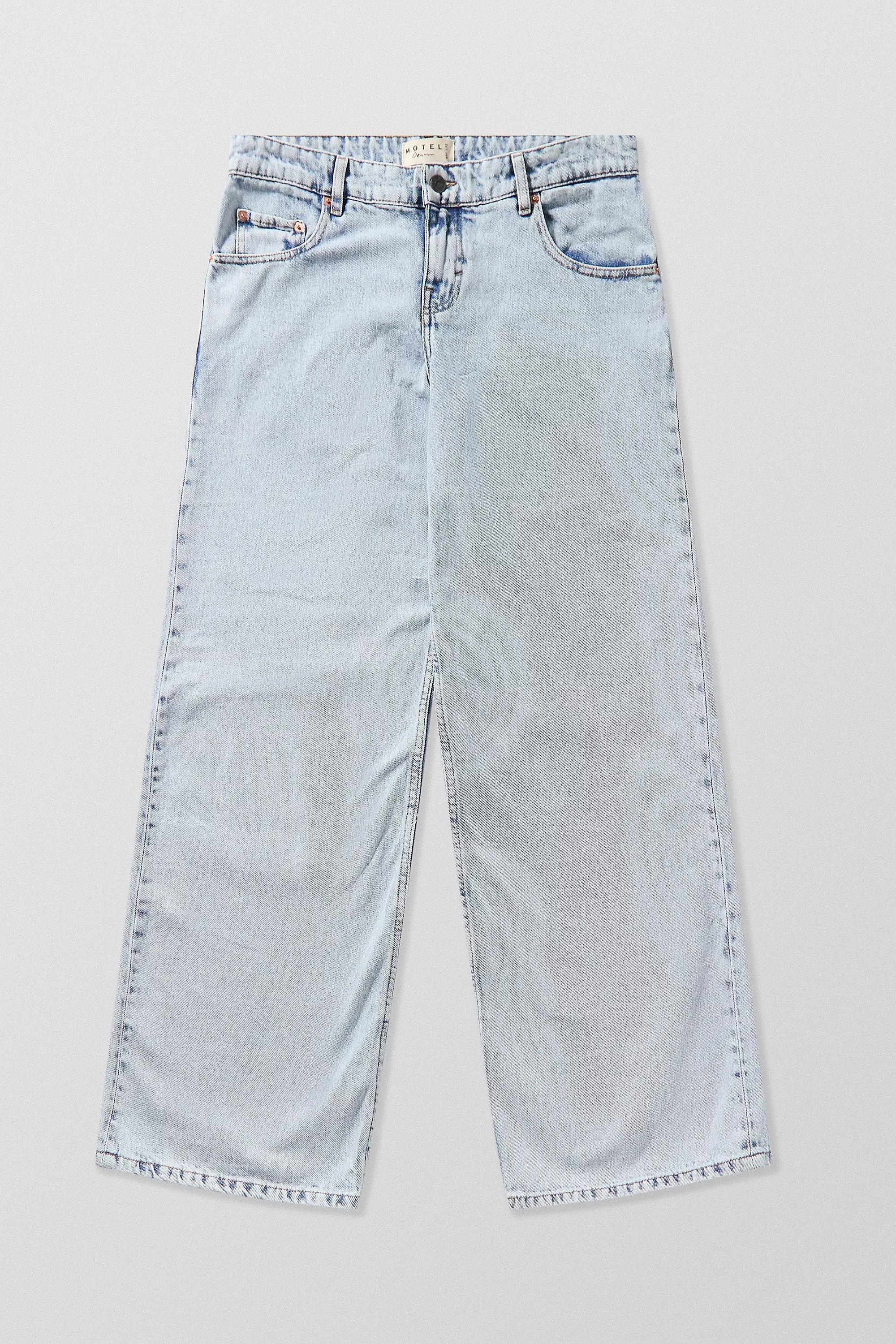 INDIGO Motel Dark Denim Low Rise Parallel Jeans, INDIGO, large image number 9