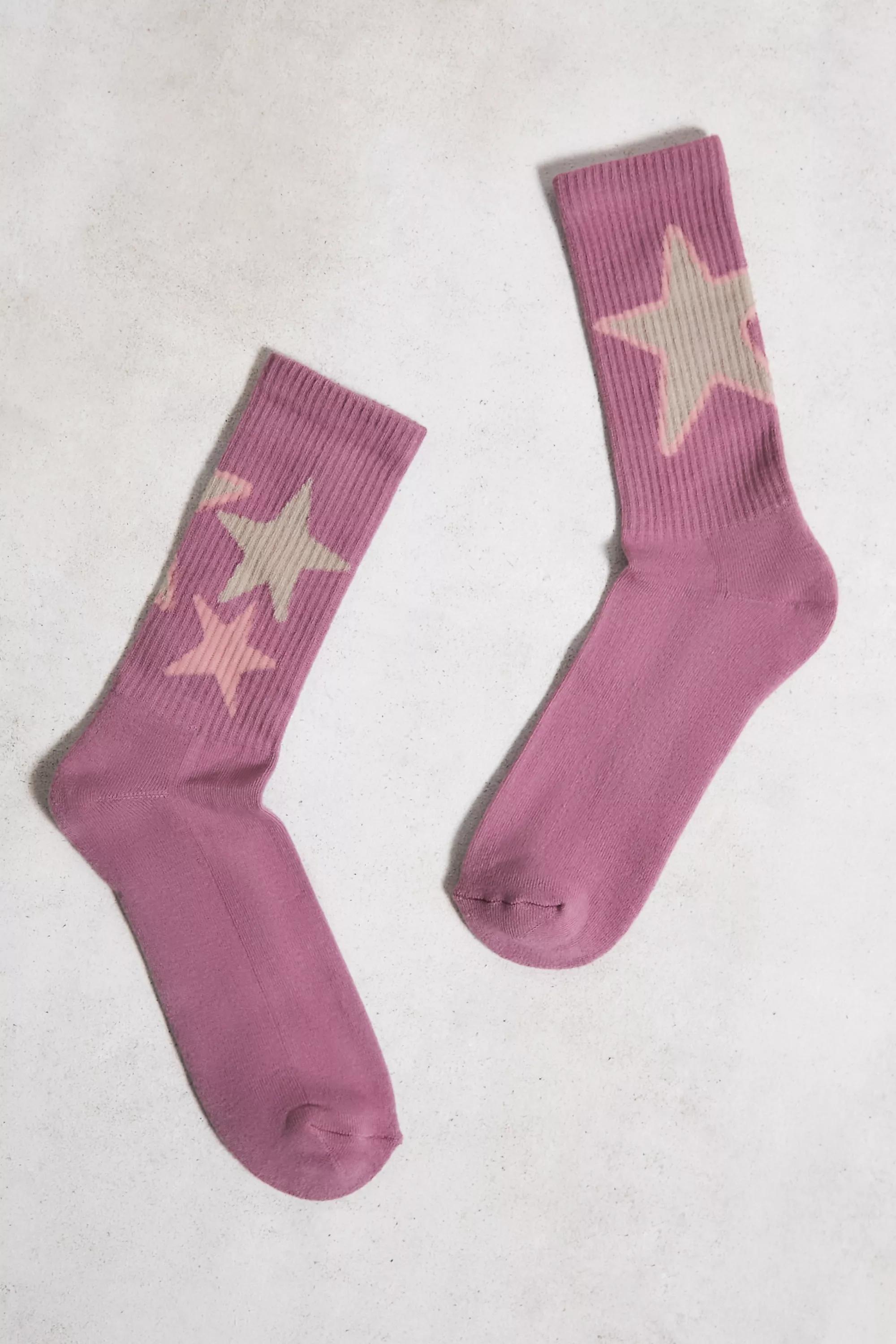 Pink Uo Star Socks, PINK, large image number 0