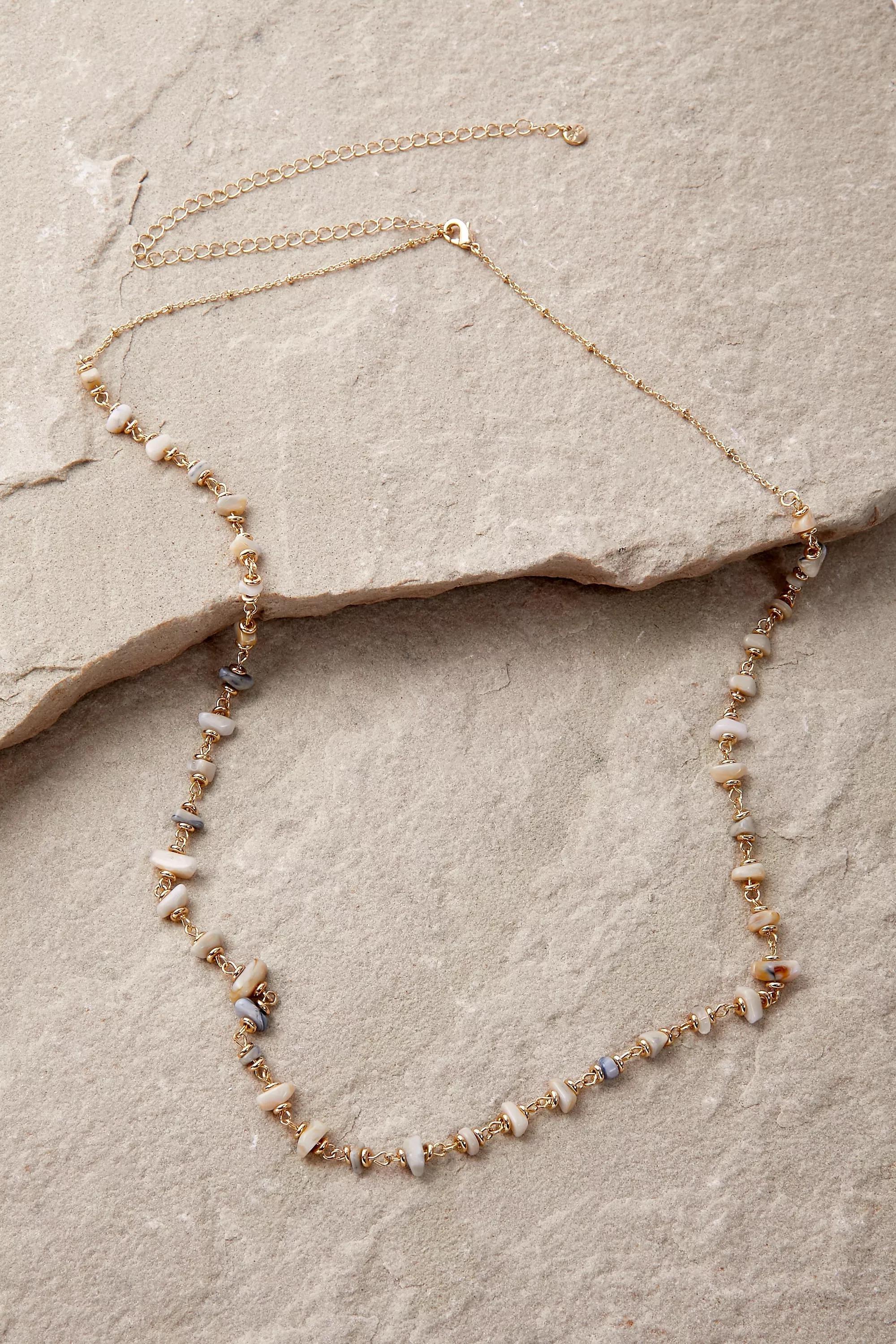 Gold Delicate Bead Belly Chain, GOLD, large image number 3