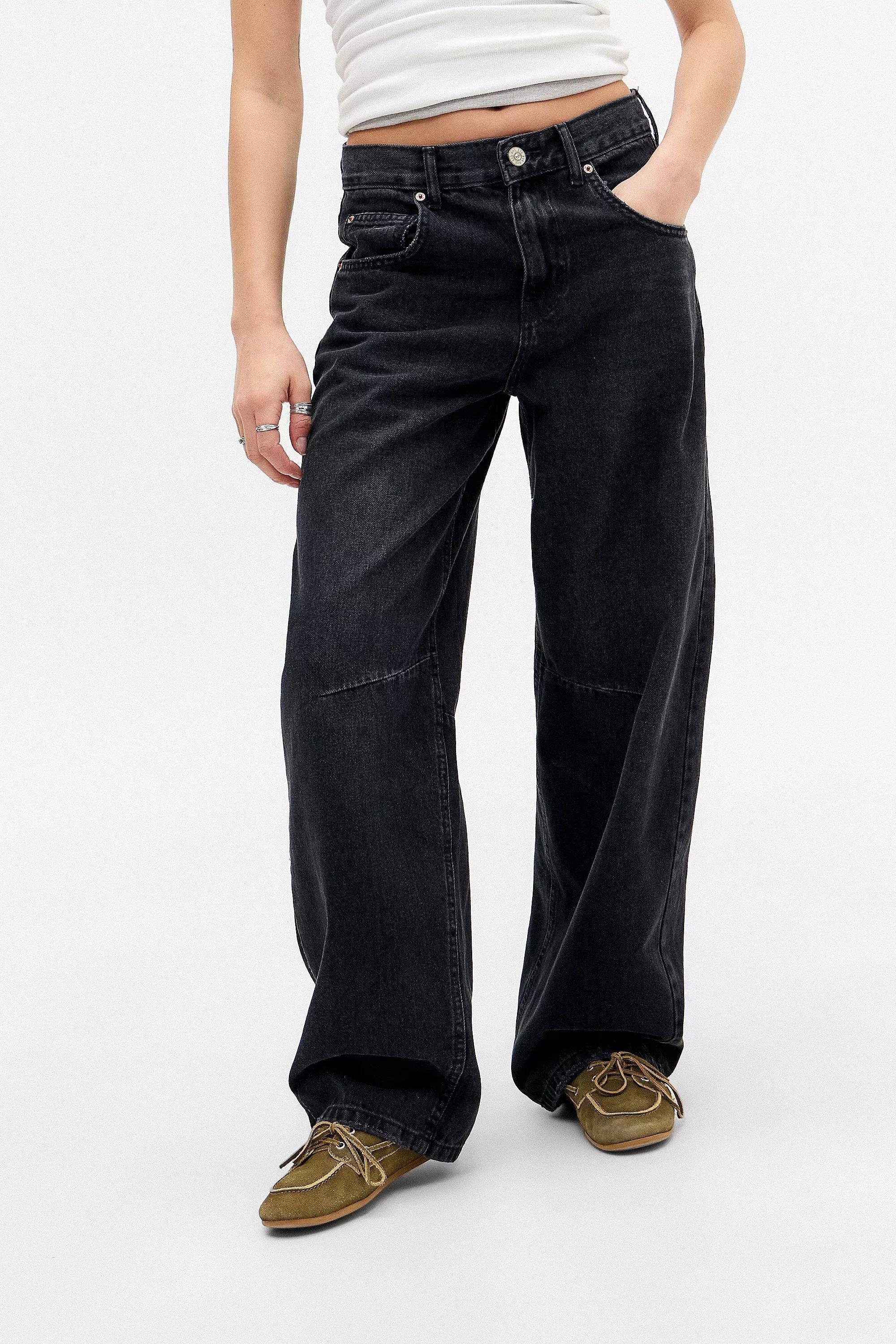 Black Bdg Boyfriend Jeans, BLK, medium