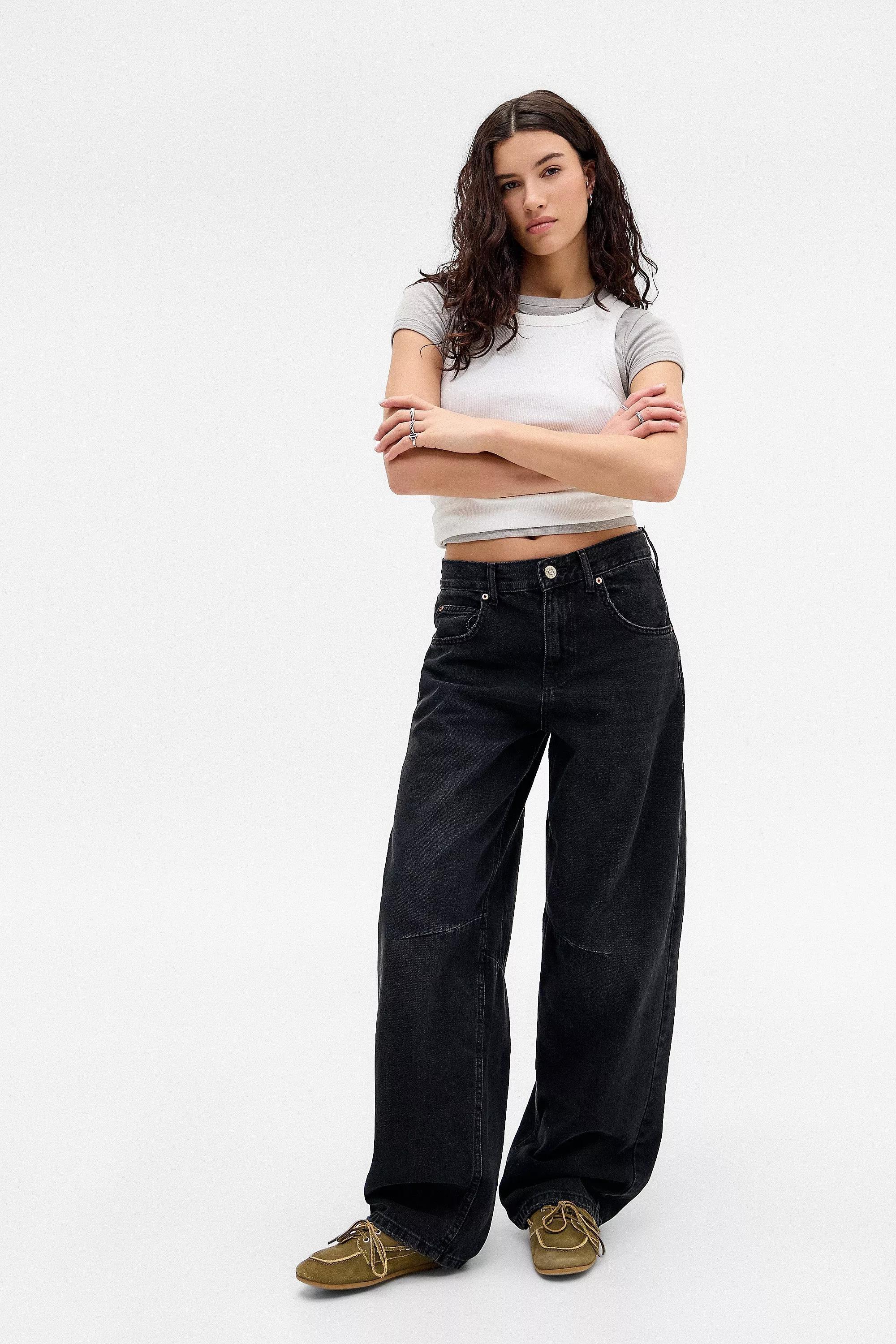 Black Bdg Boyfriend Jeans, BLK, medium