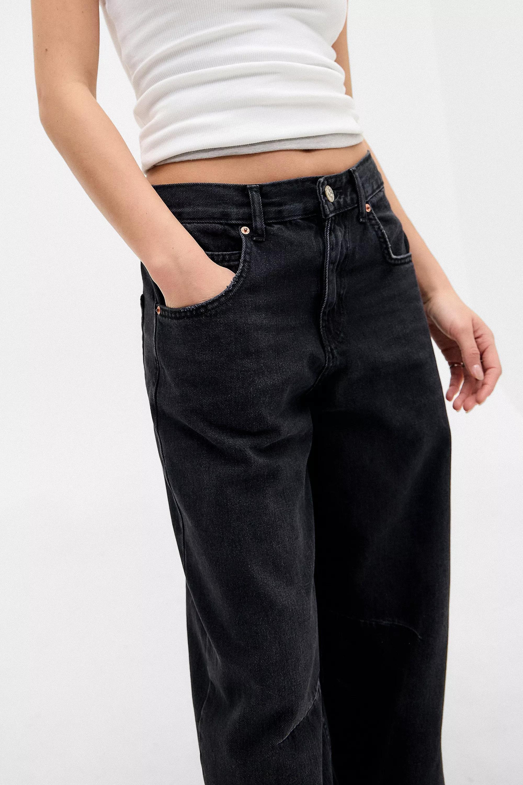 Black Bdg Boyfriend Jeans, BLK, large image number 5