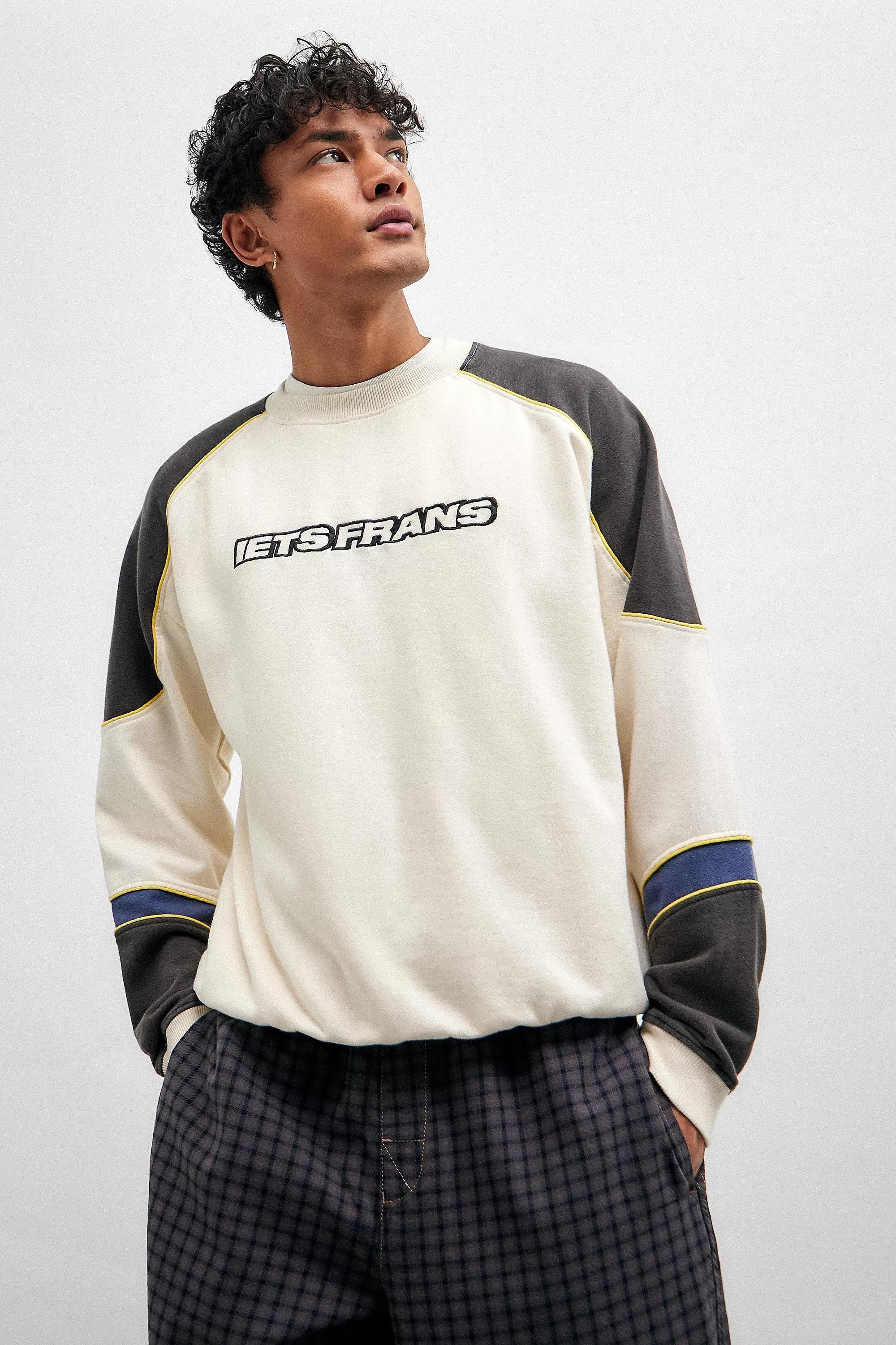 Cream Iets Frans... Panel Sweatshirt, , large image number 0
