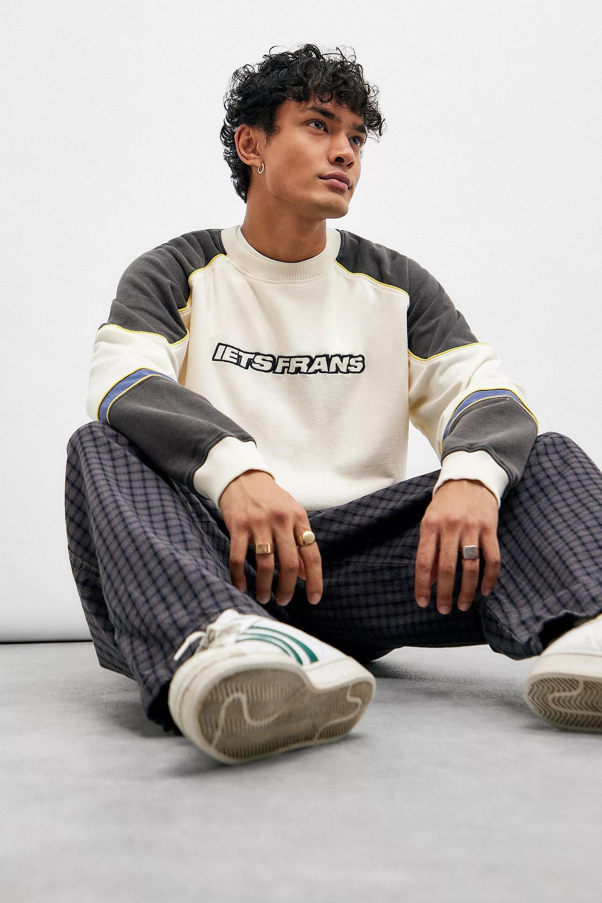 Cream Iets Frans... Panel Sweatshirt, , large image number 1