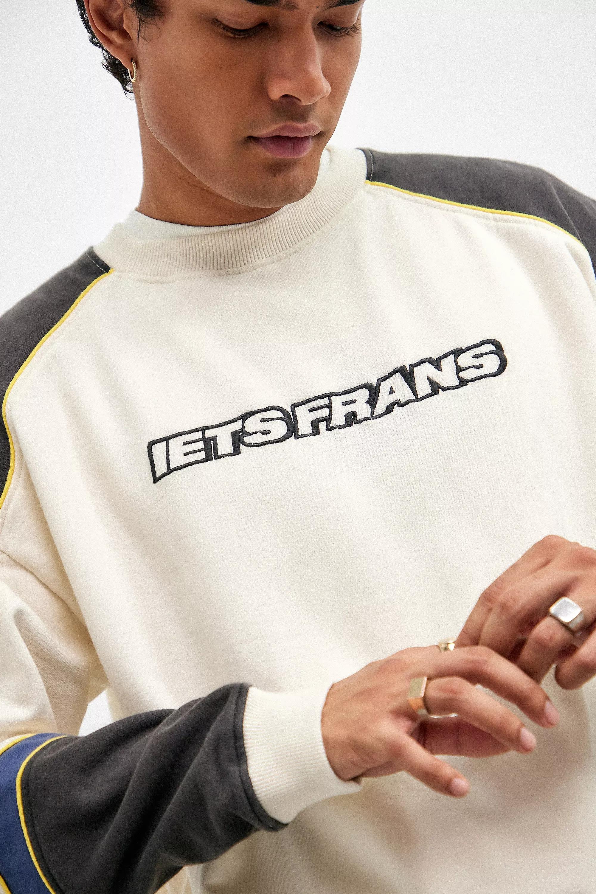 Cream Iets Frans... Panel Sweatshirt, , large image number 2