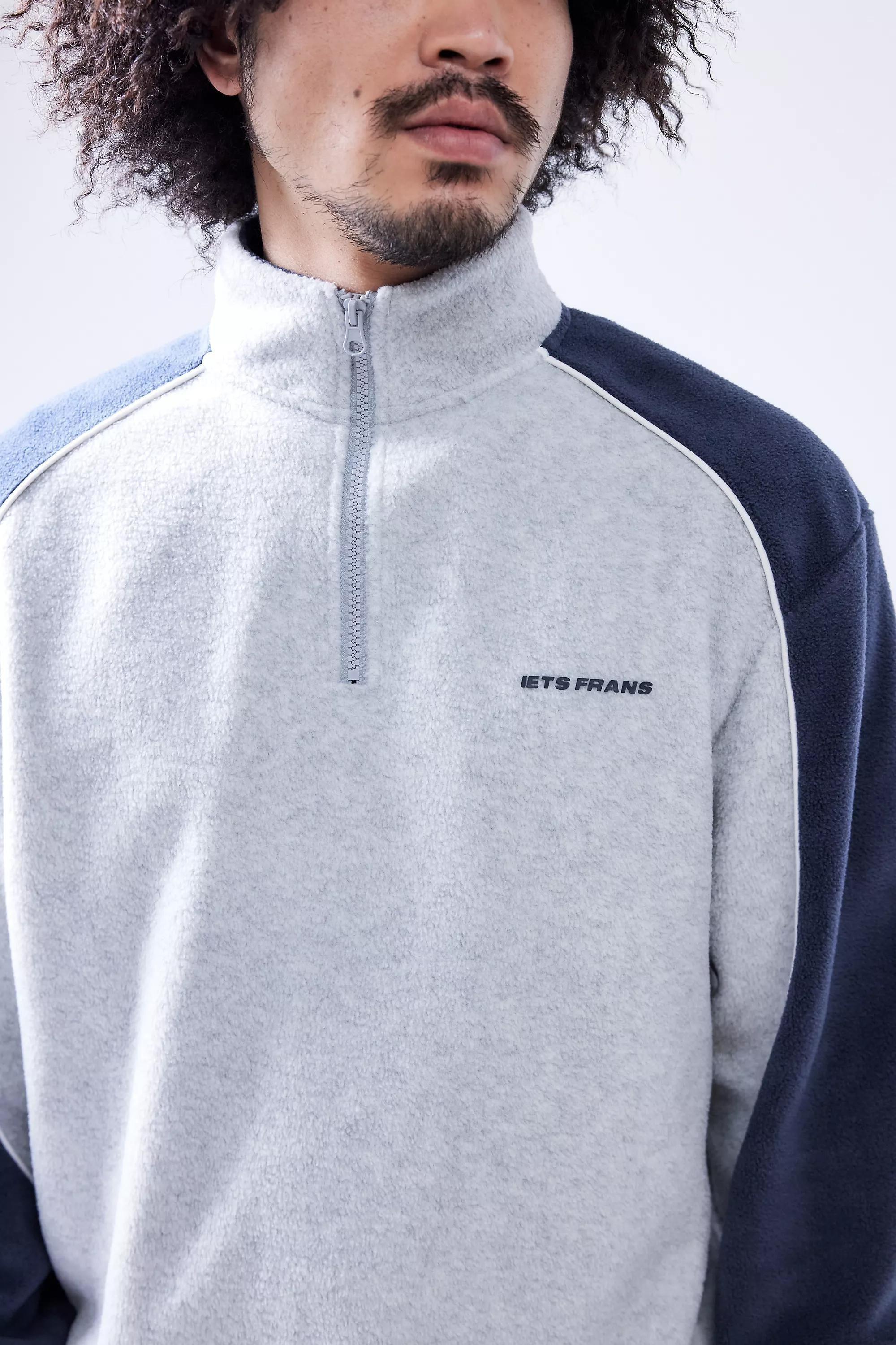 Grey Iets Frans... Panelled Fleece, , large image number 1