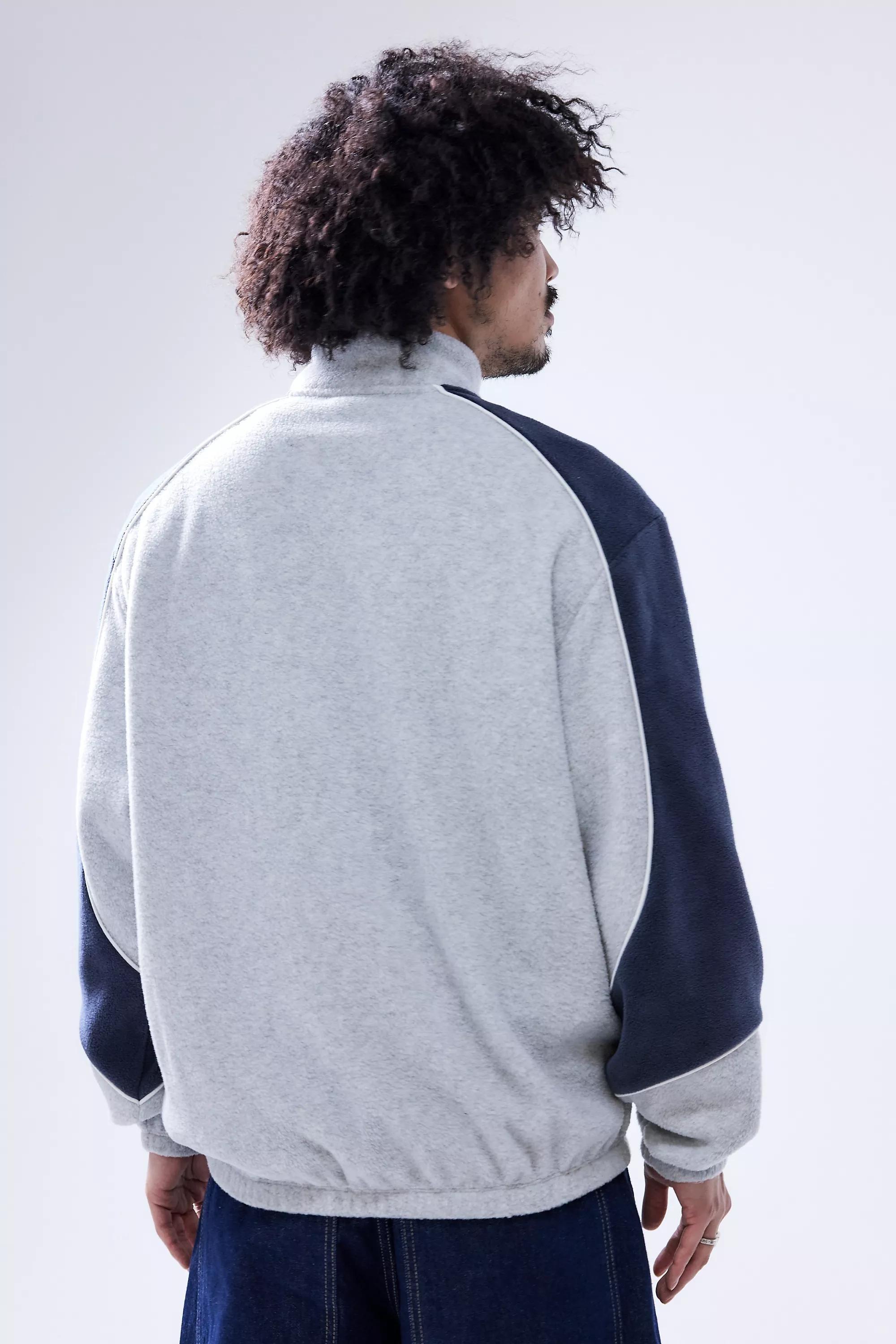 Grey Iets Frans... Panelled Fleece, , large image number 3