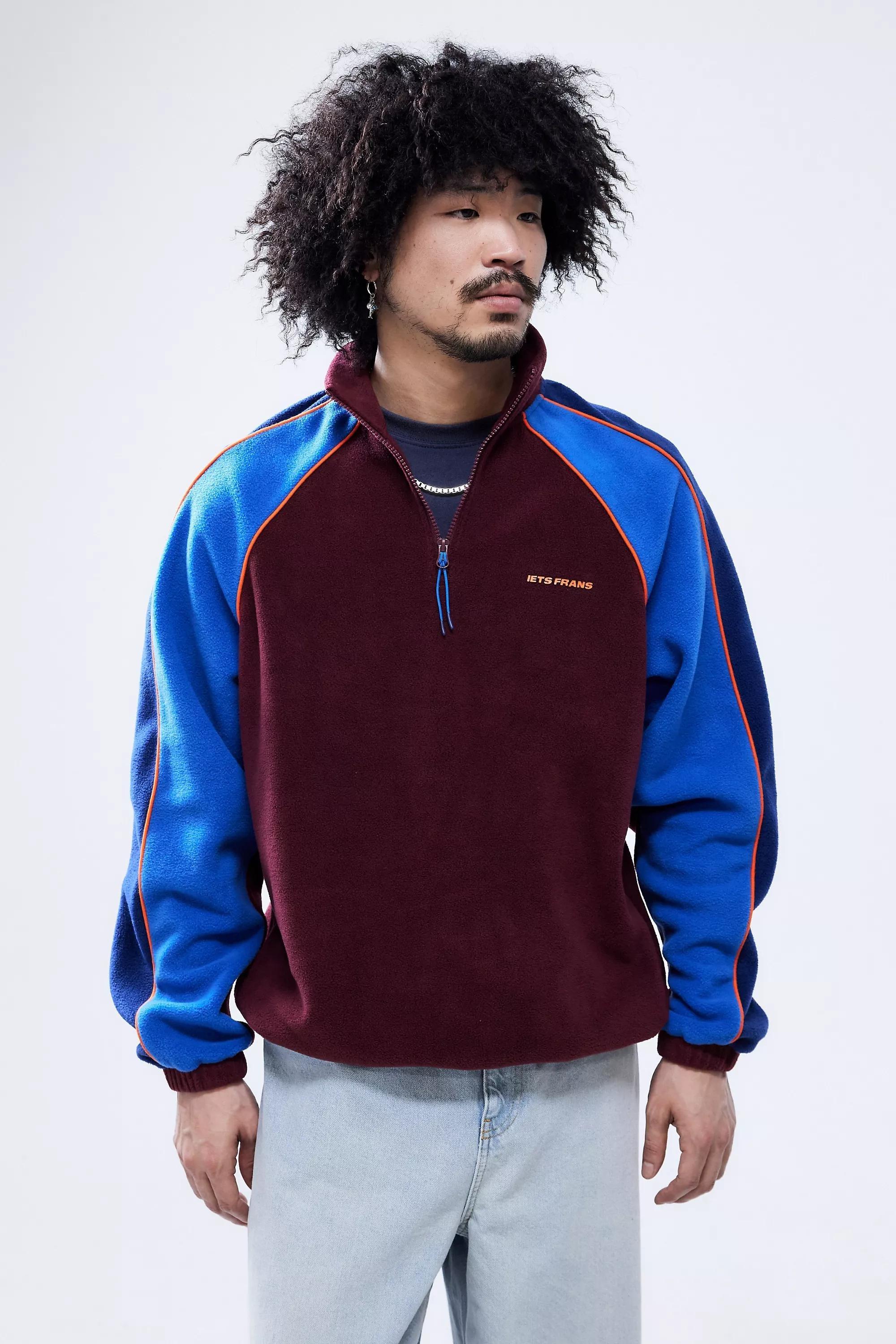 Red Iets Panel Fleece, , large image number 0