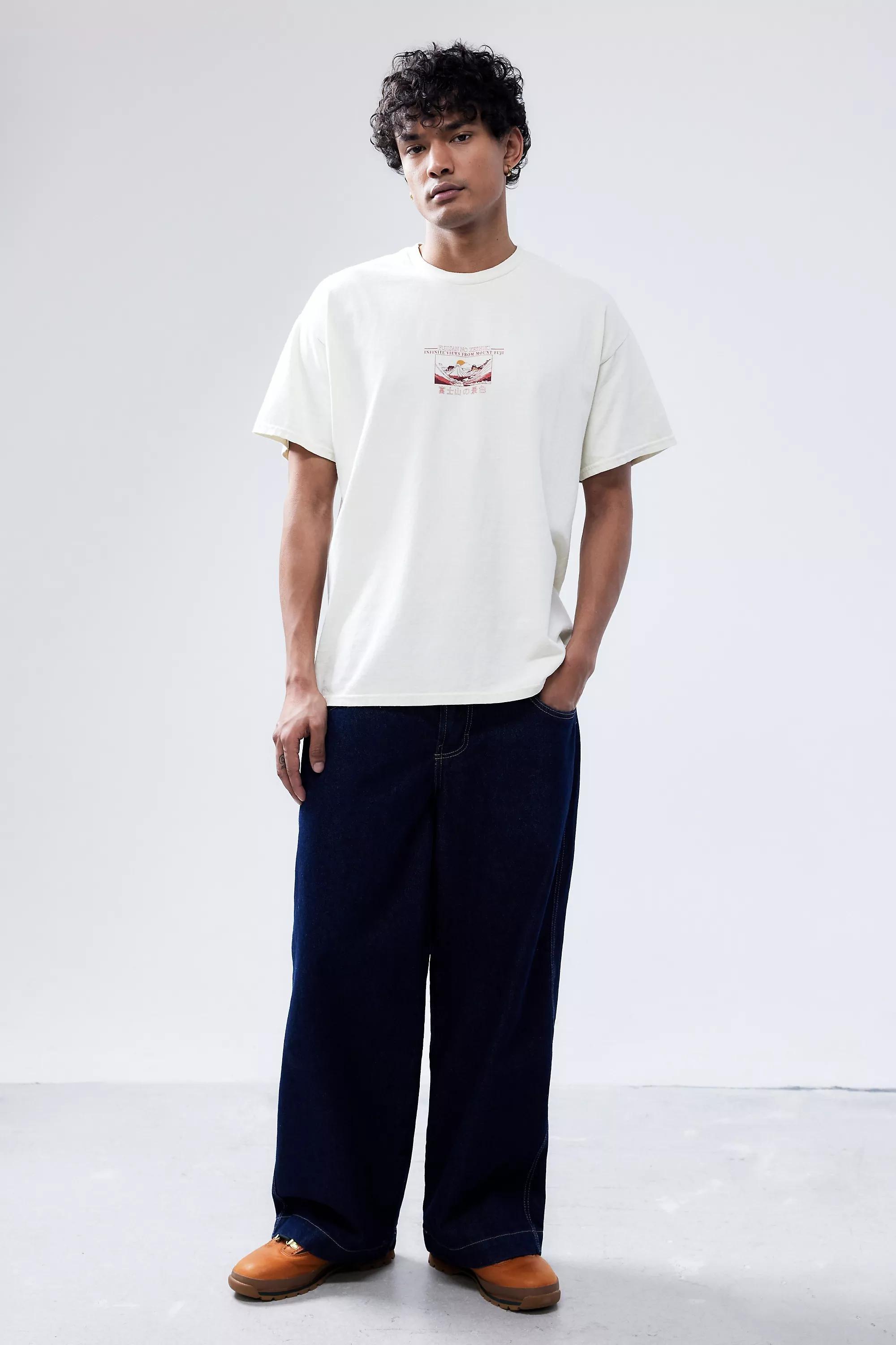 Ecru Fujisan Mountain T-Shirt, , large image number 3