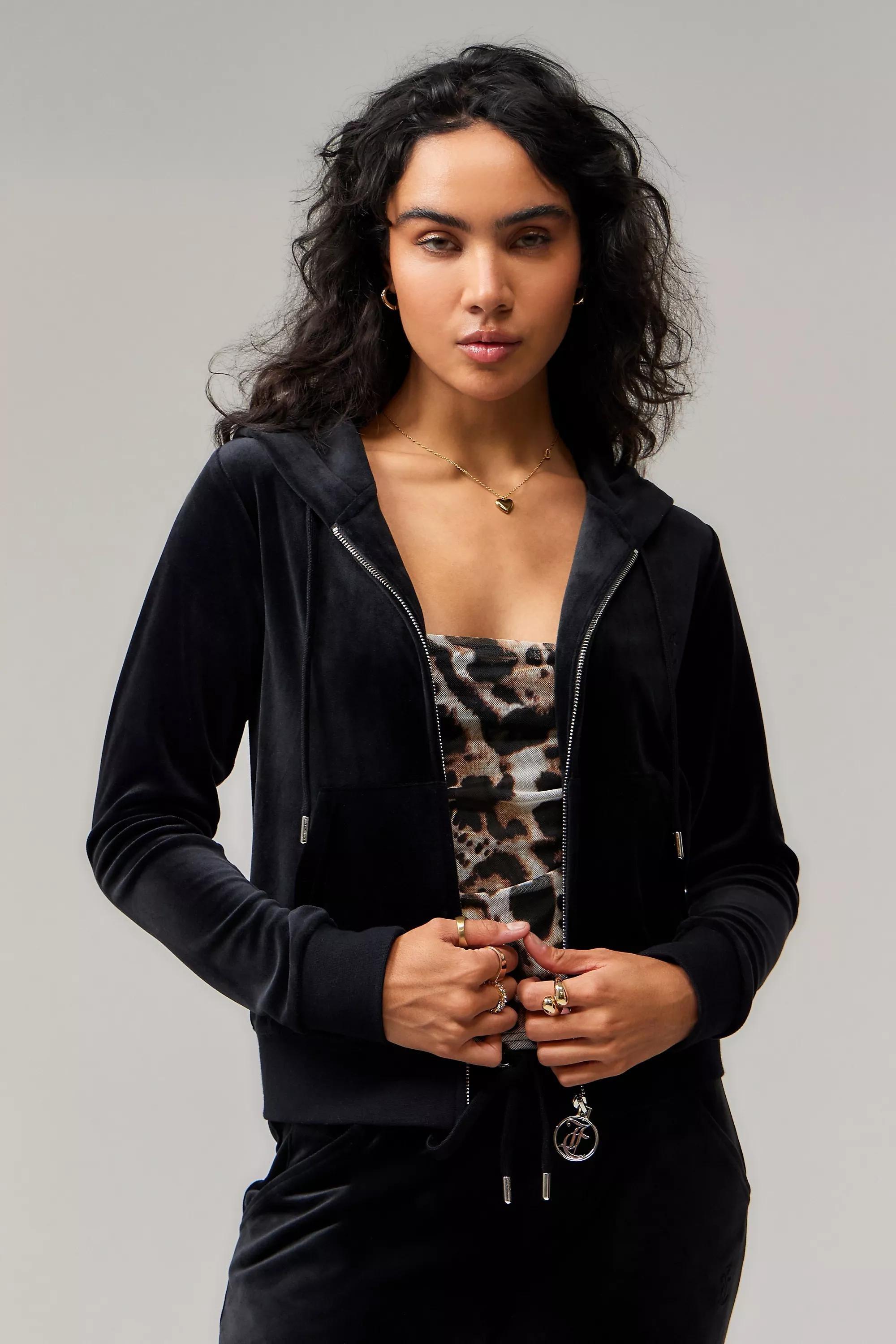 Black Juicy Couture Uo Exclusive Hoodie, , medium