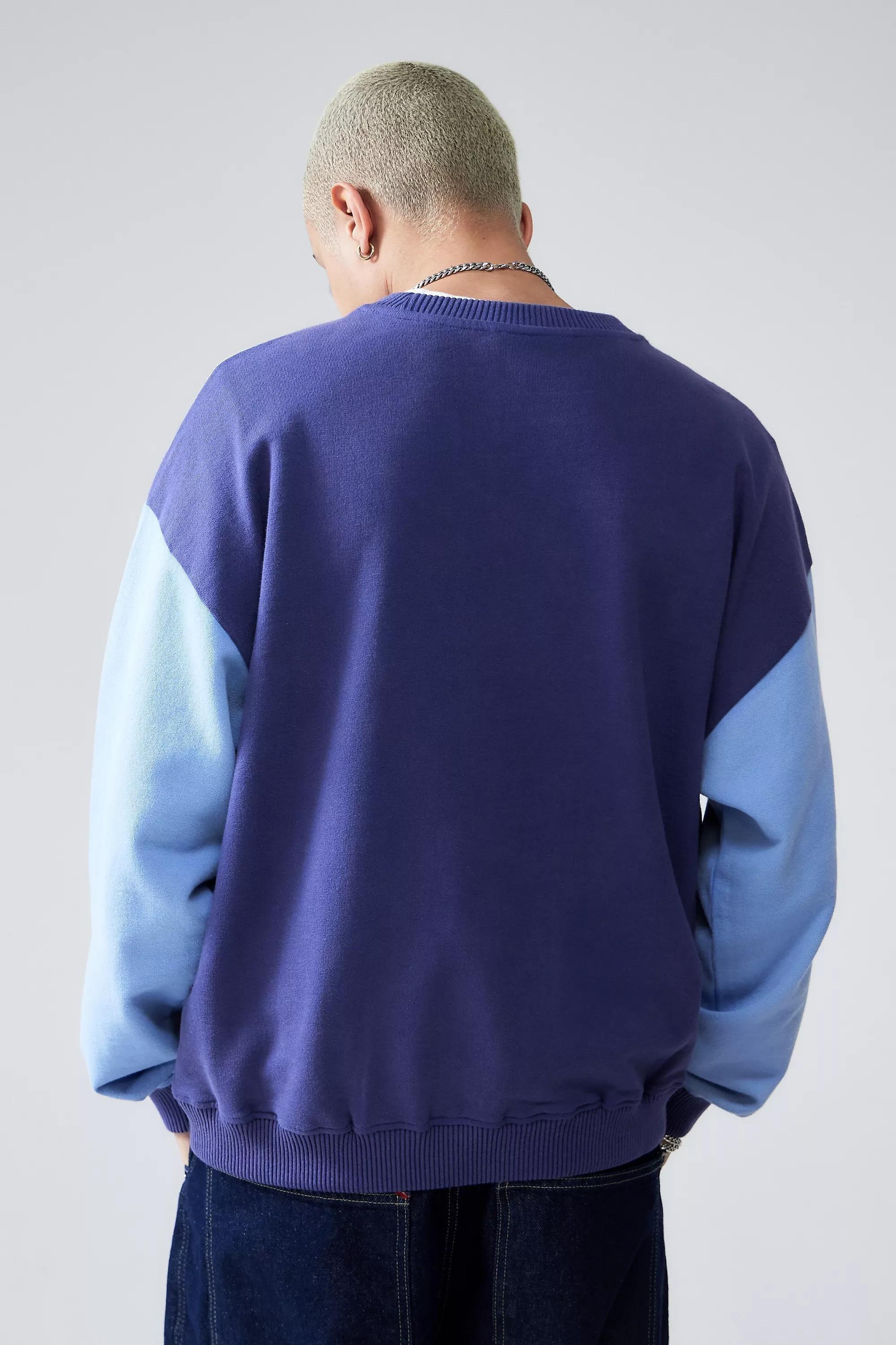 Blue Iets Frans... Contrast Sleeve Sweatshirt, , large image number 3