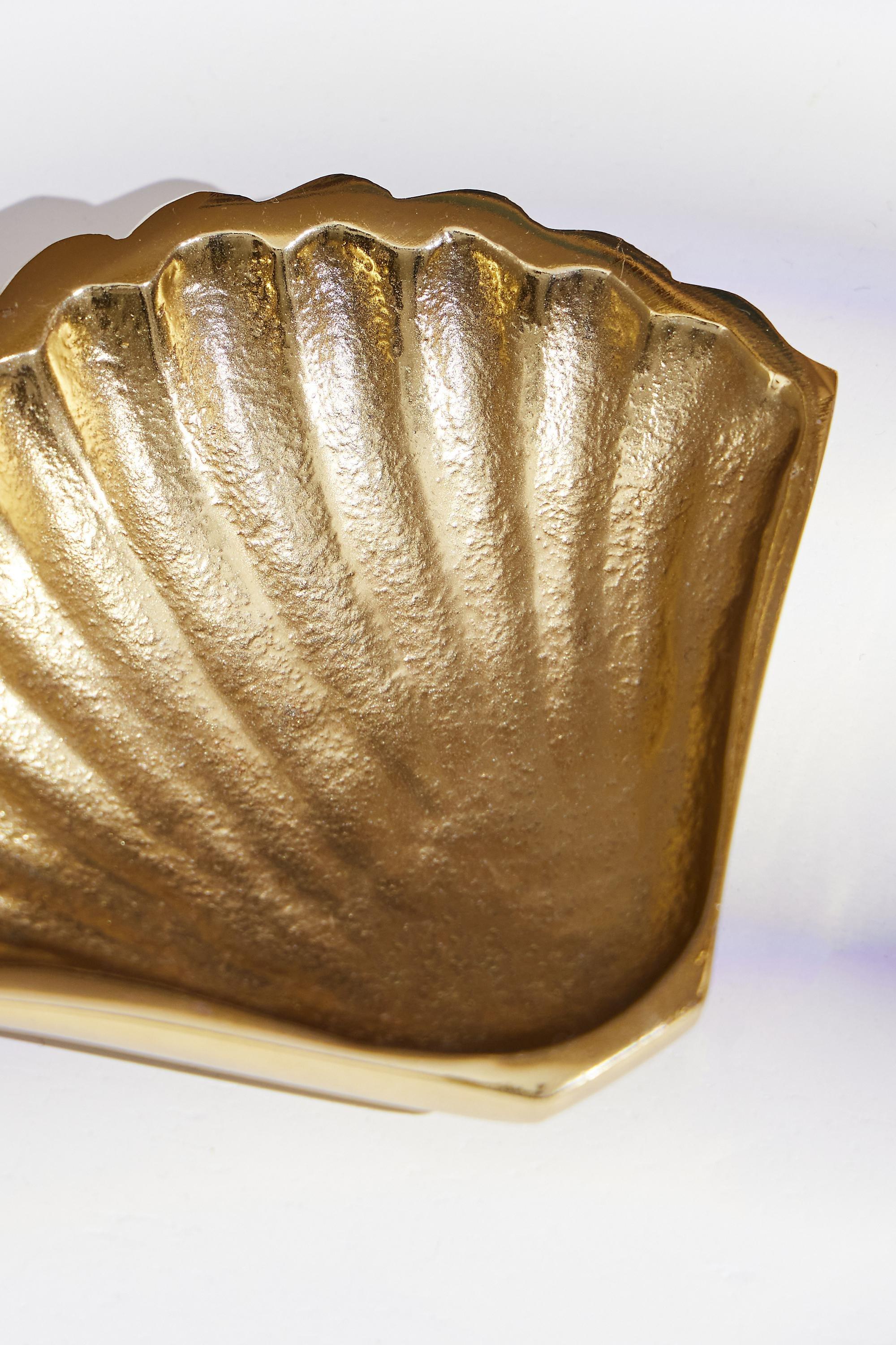 Gold Shell Trinket Tray, GOLD, large image number 2