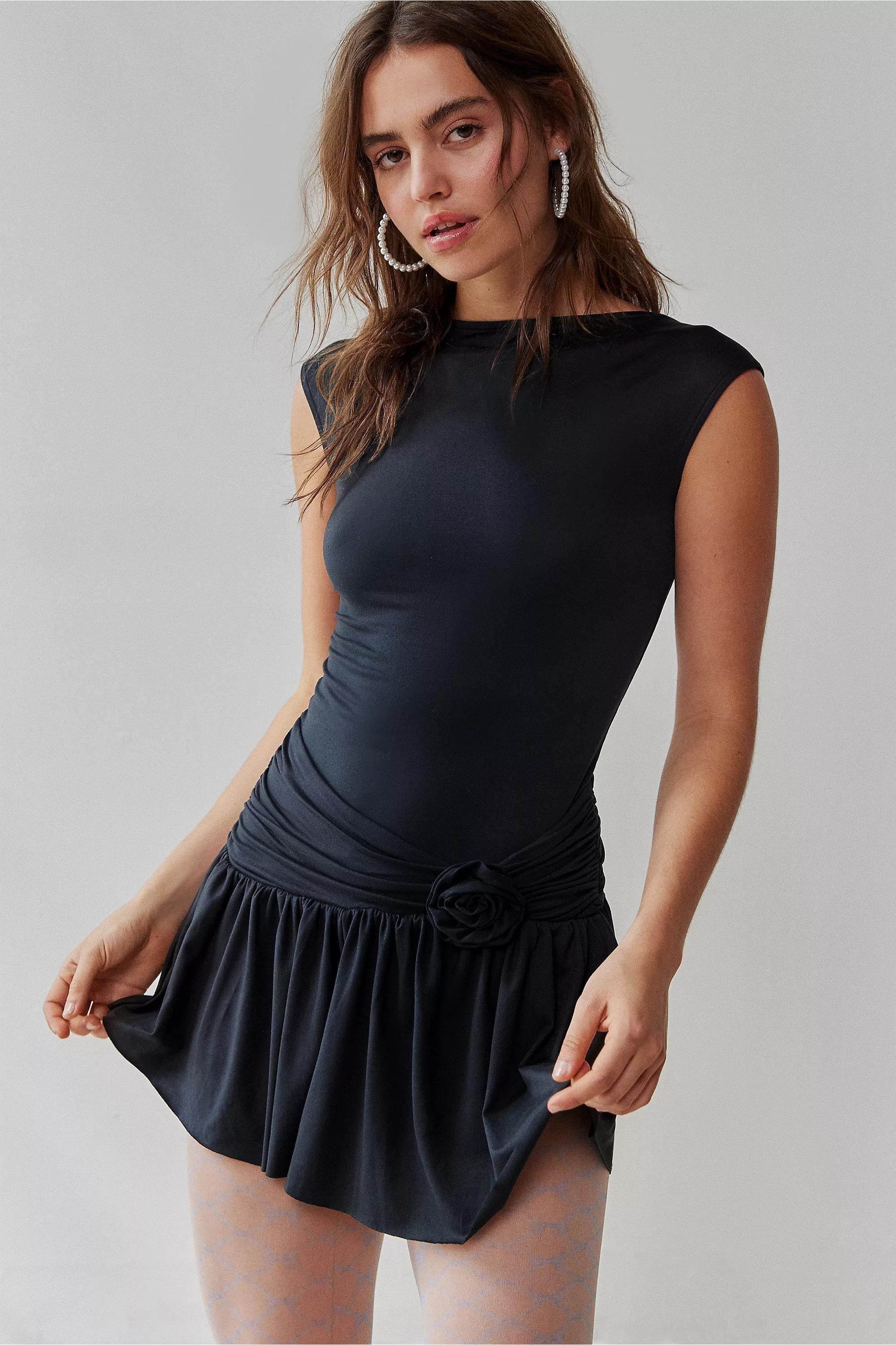 Black Kimchi Blue Detailed Bodysuit, , large image number 0