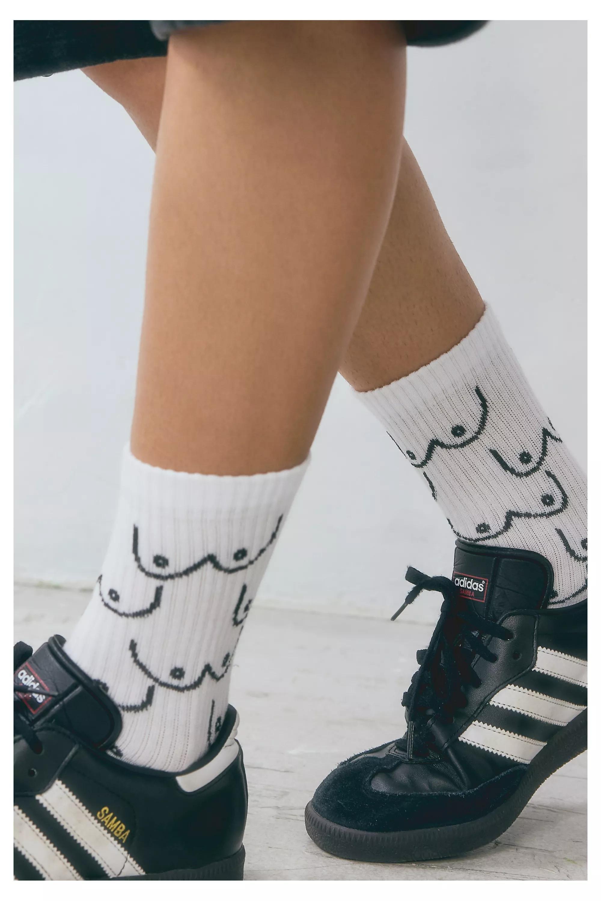 White Out From Under Boob Socks, , large image number 0