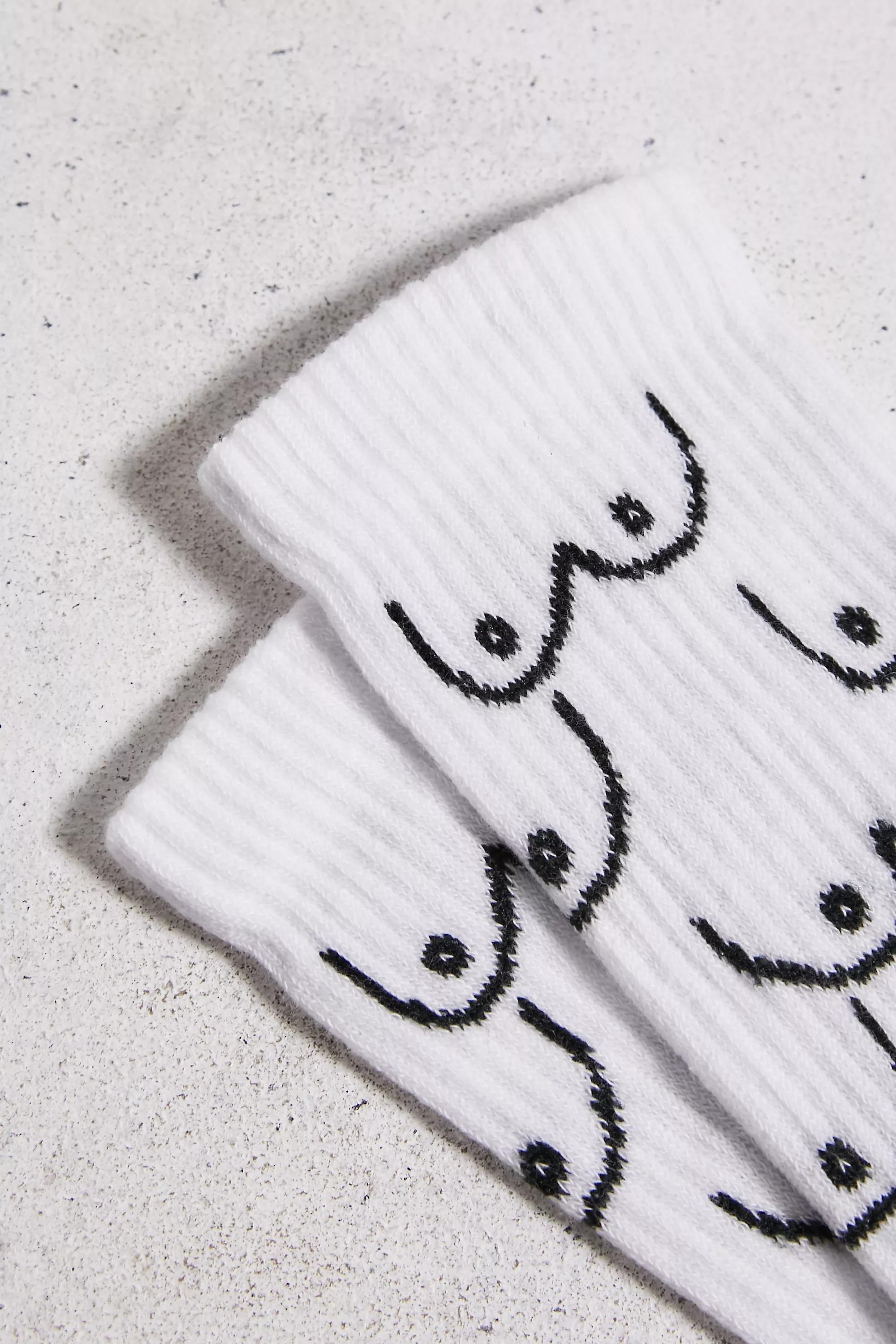 White Out From Under Boob Socks, , large image number 2