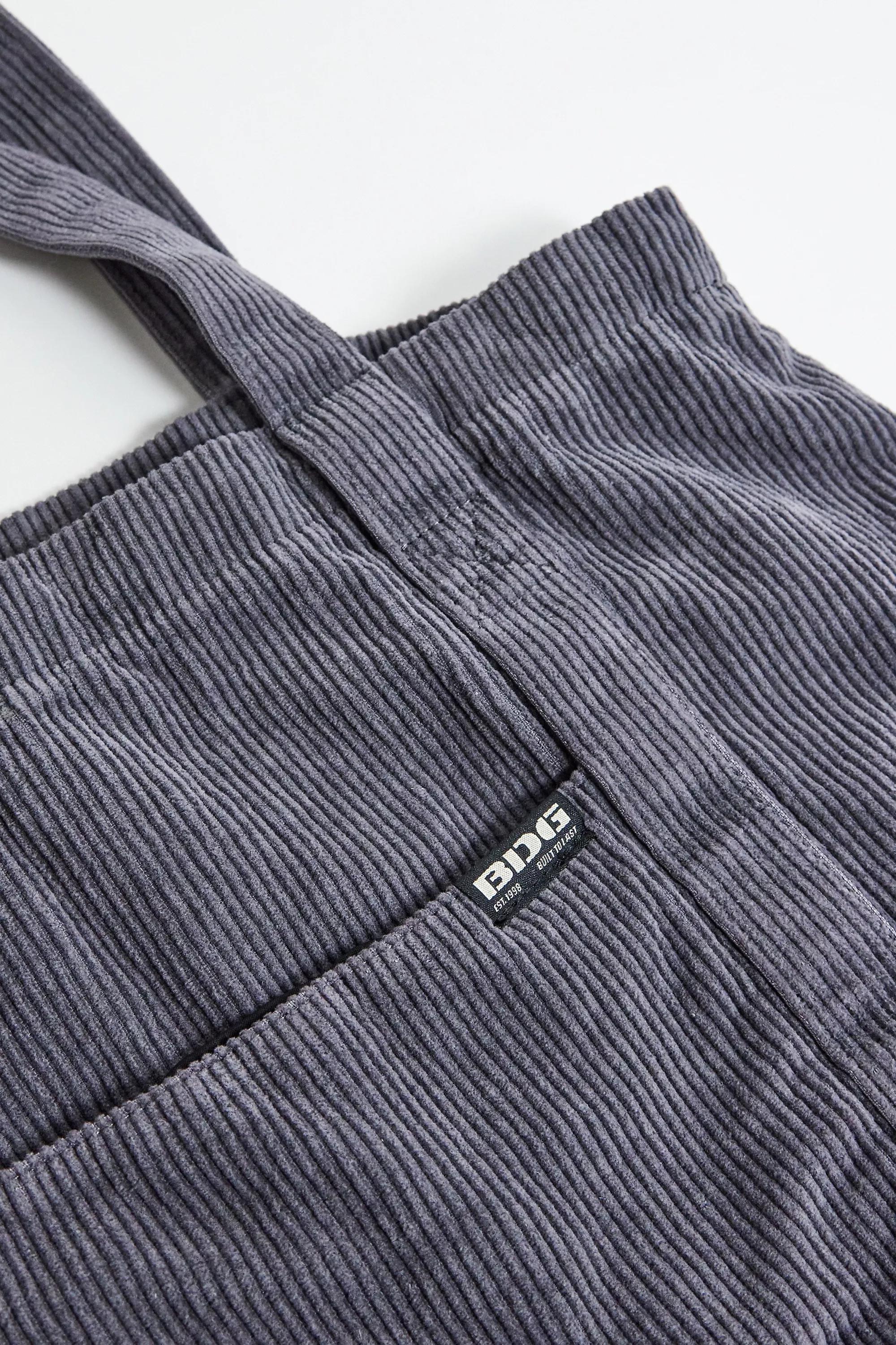 Grey UO Corduroy Tote, GREY, large image number 4
