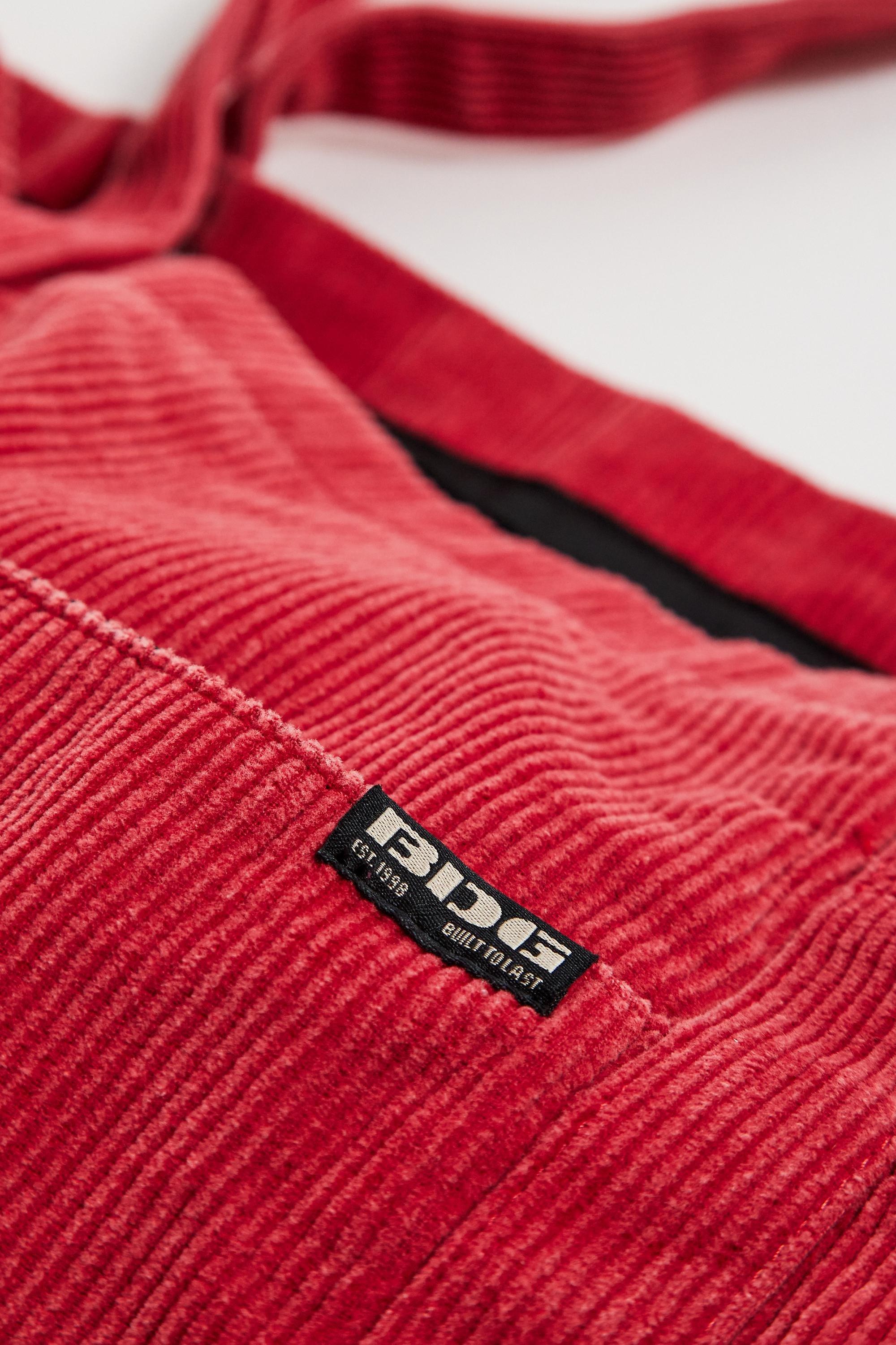 Red Bdg Corduroy Tote Bag, RED, large image number 3