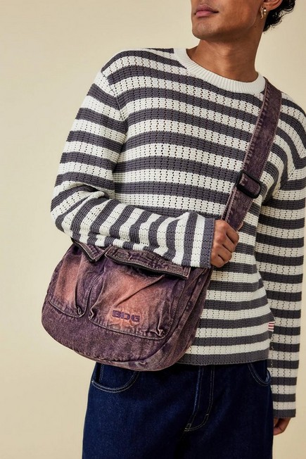 Urban Outfitters - Red Tint Denim Sling Bag