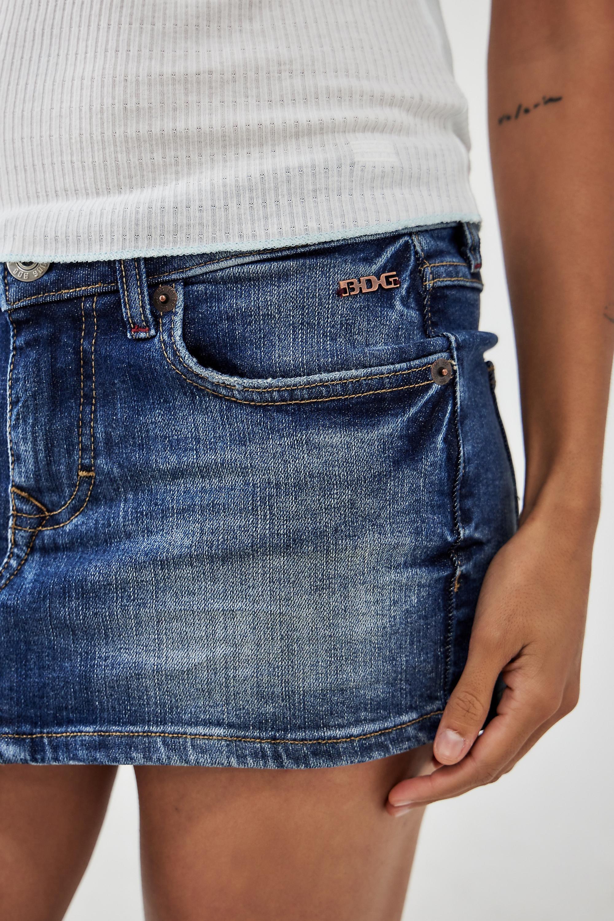 Blue Bdg Ultimate Denim Mini Skirt, , large image number 1