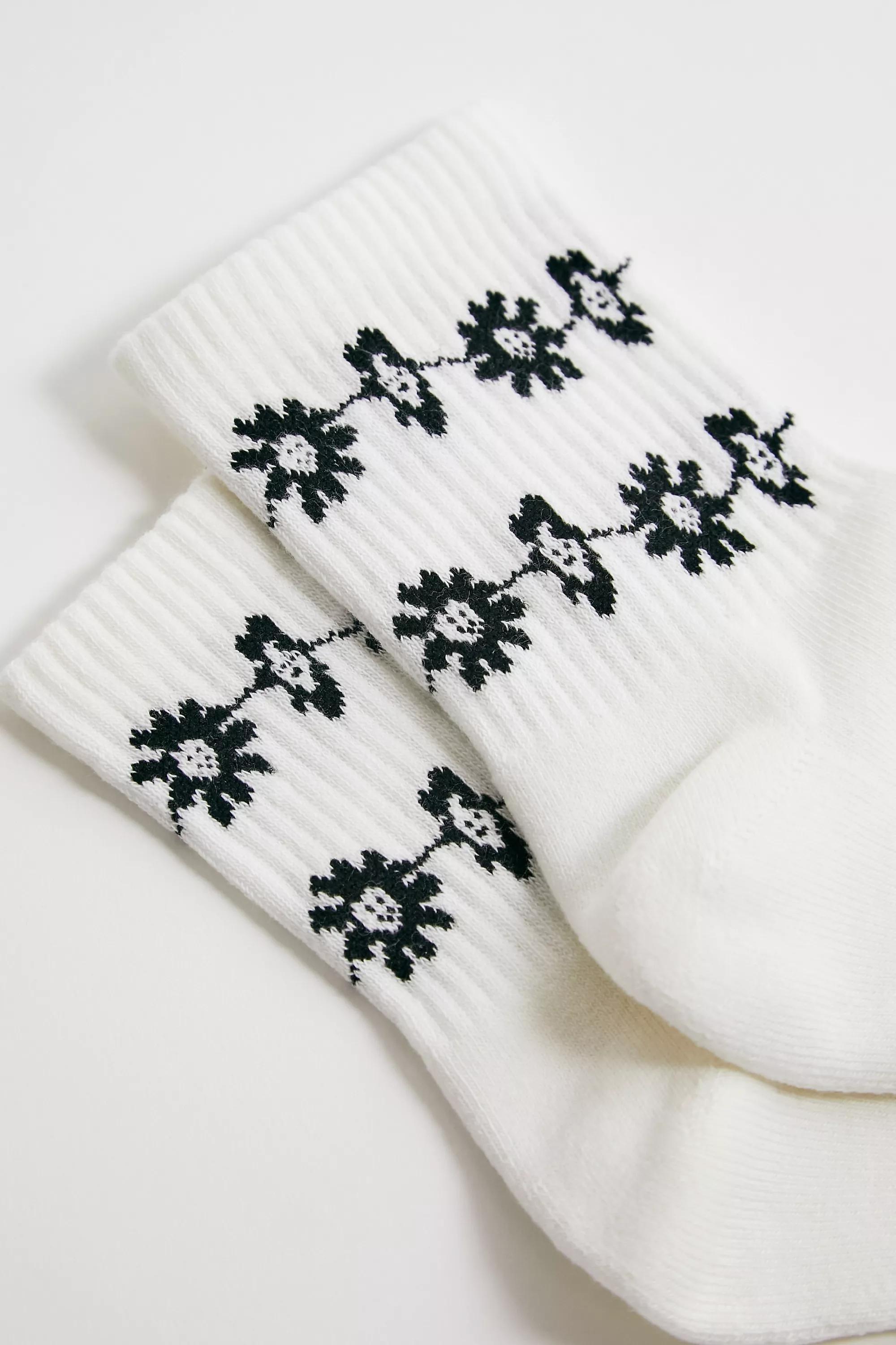 White Out From Under Daisy Chain Socks, WHT, large image number 2