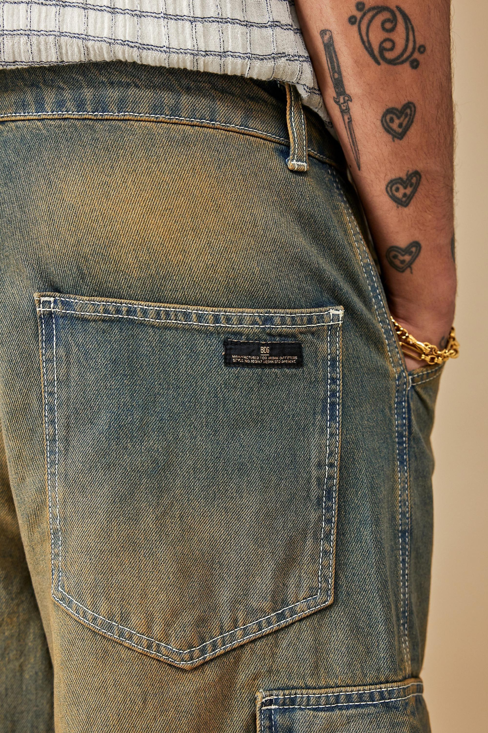 Blue Bdg Washed Cargo Shorts, , large image number 3