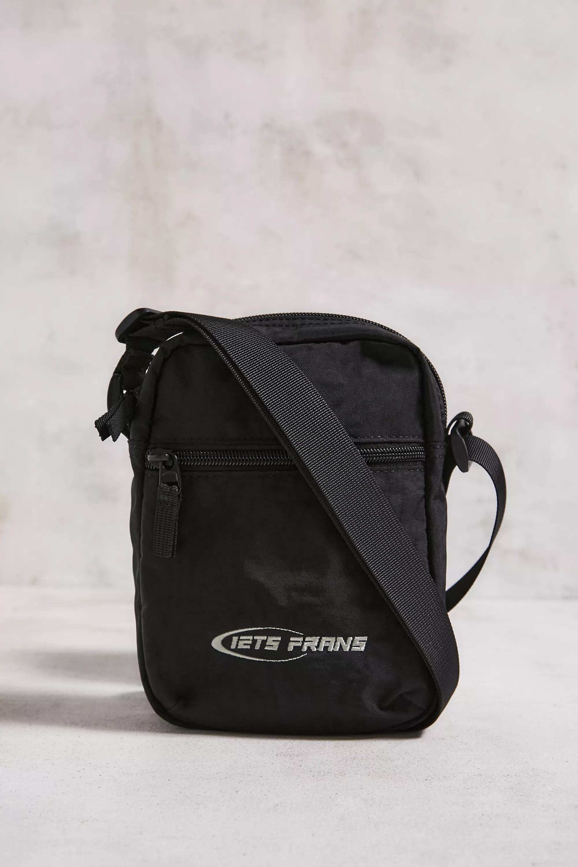 Black Iets Frans... Nylon Crossbody Zip-Up Bag, BLK, large image number 1