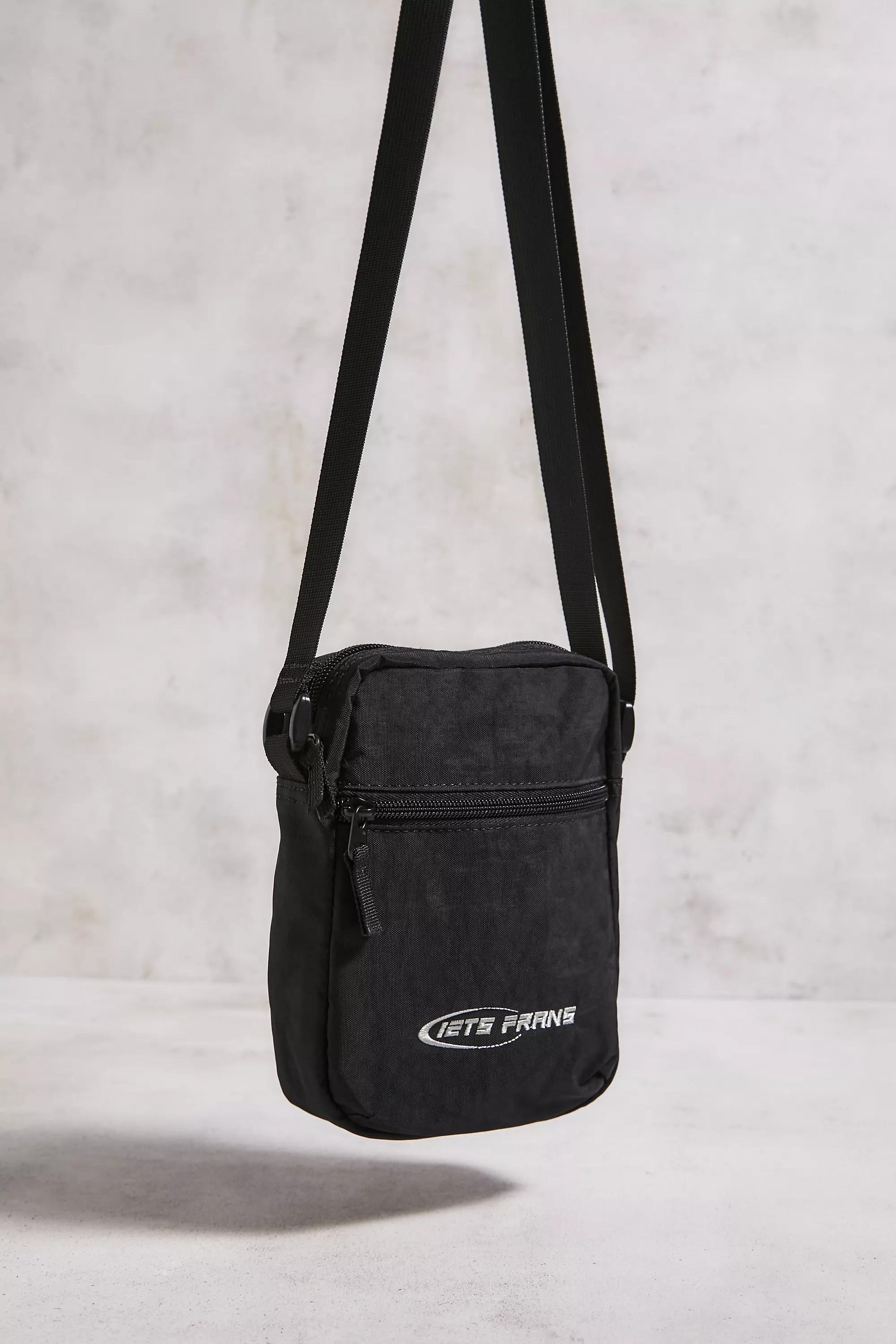 Black Iets Frans... Nylon Crossbody Zip-Up Bag, BLK, large image number 2