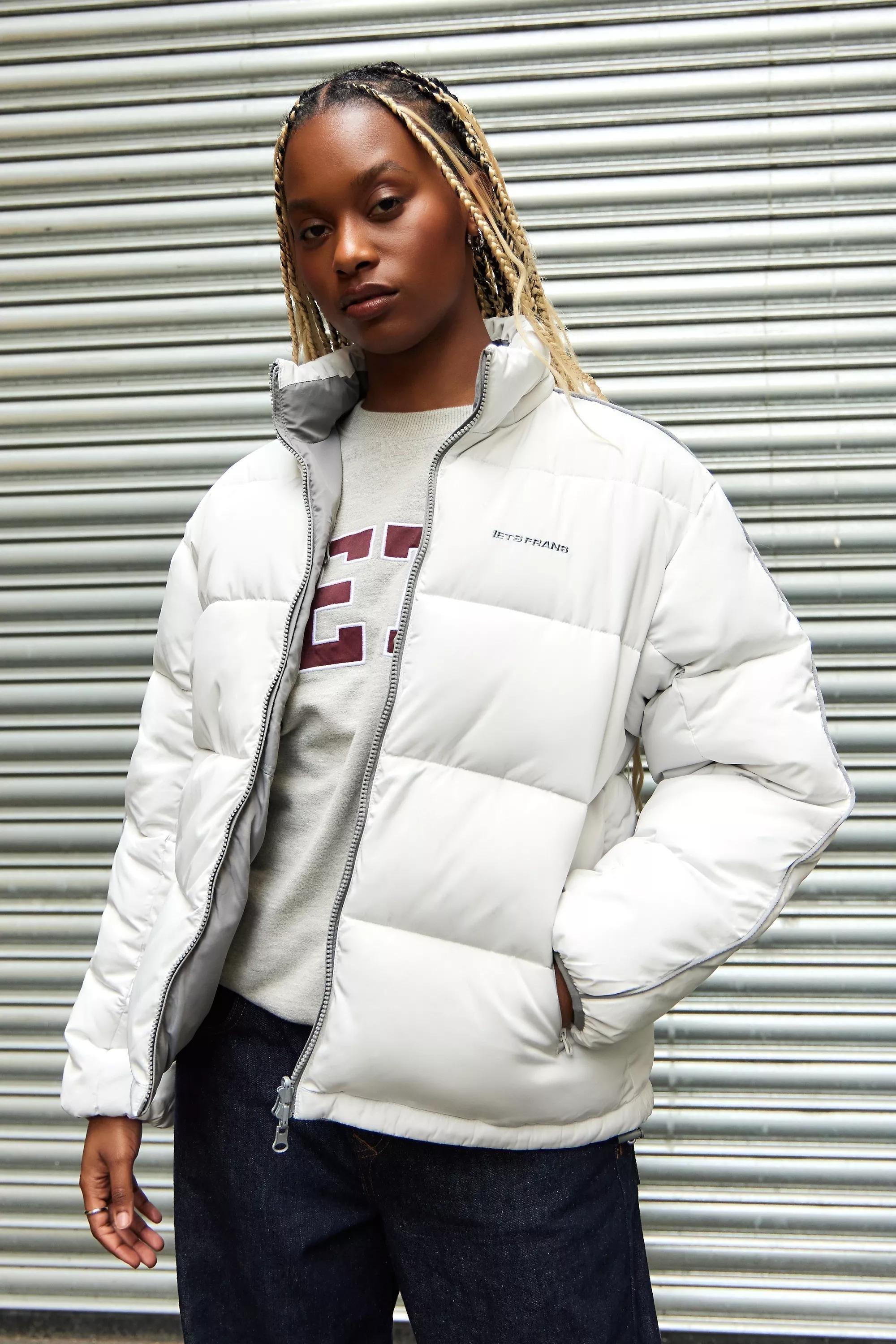 White Iets Frans... Reversible Puffer Coat, , large image number 0