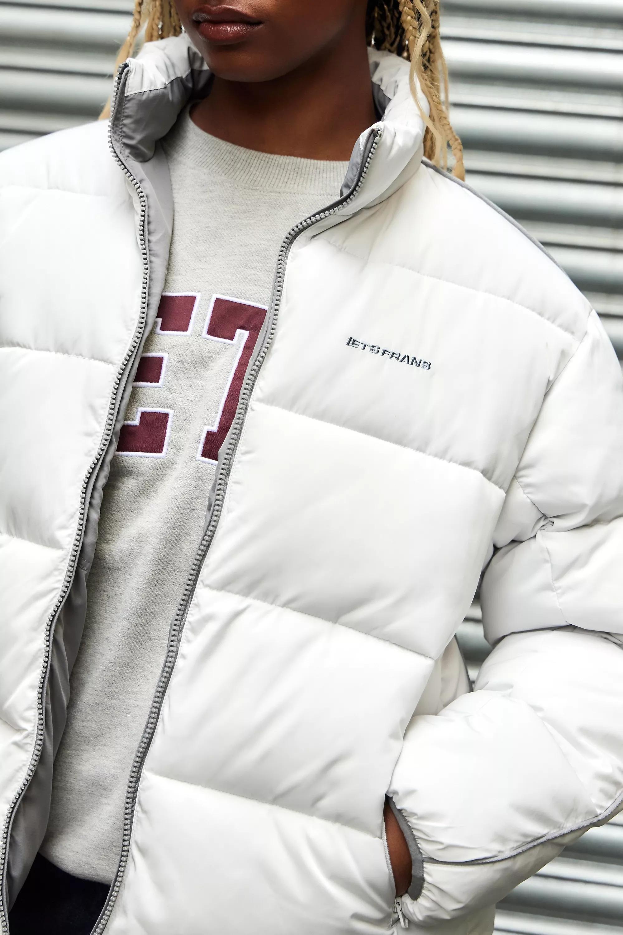 White Iets Frans... Reversible Puffer Coat, , large image number 2