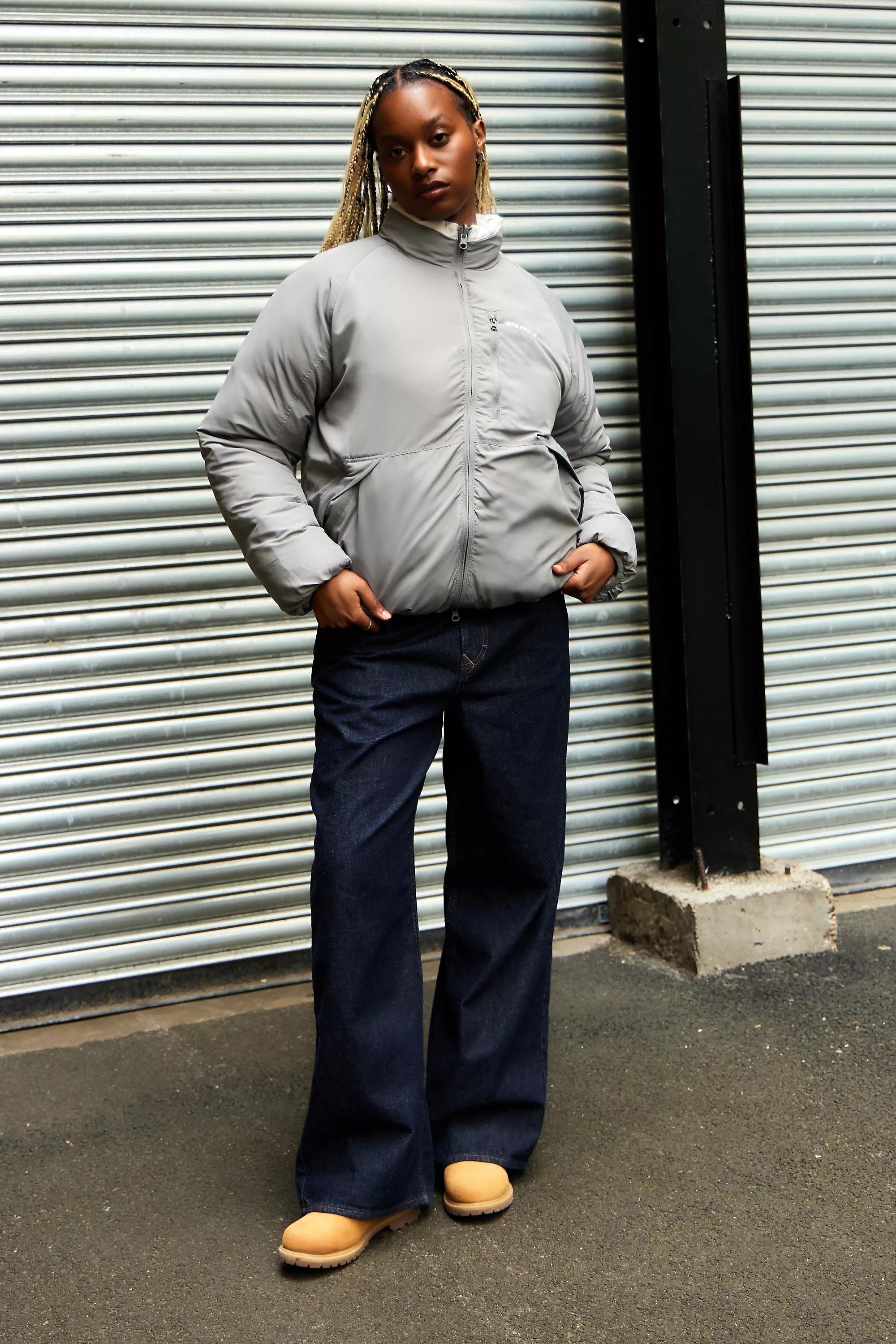 White Iets Frans... Reversible Puffer Coat, , large image number 3