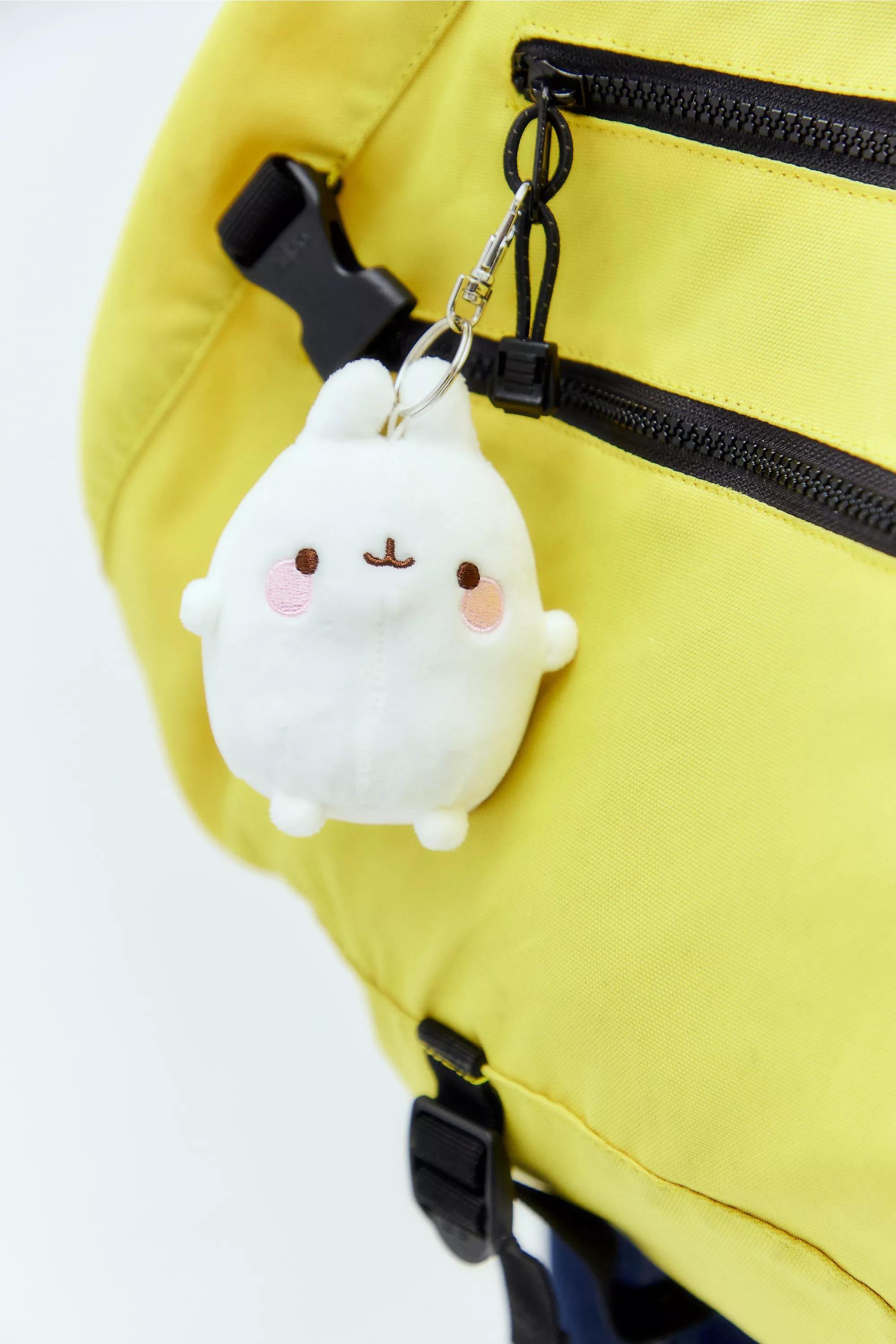 White Bt21 Official Molang Plush Keyring, WHT, large image number 0