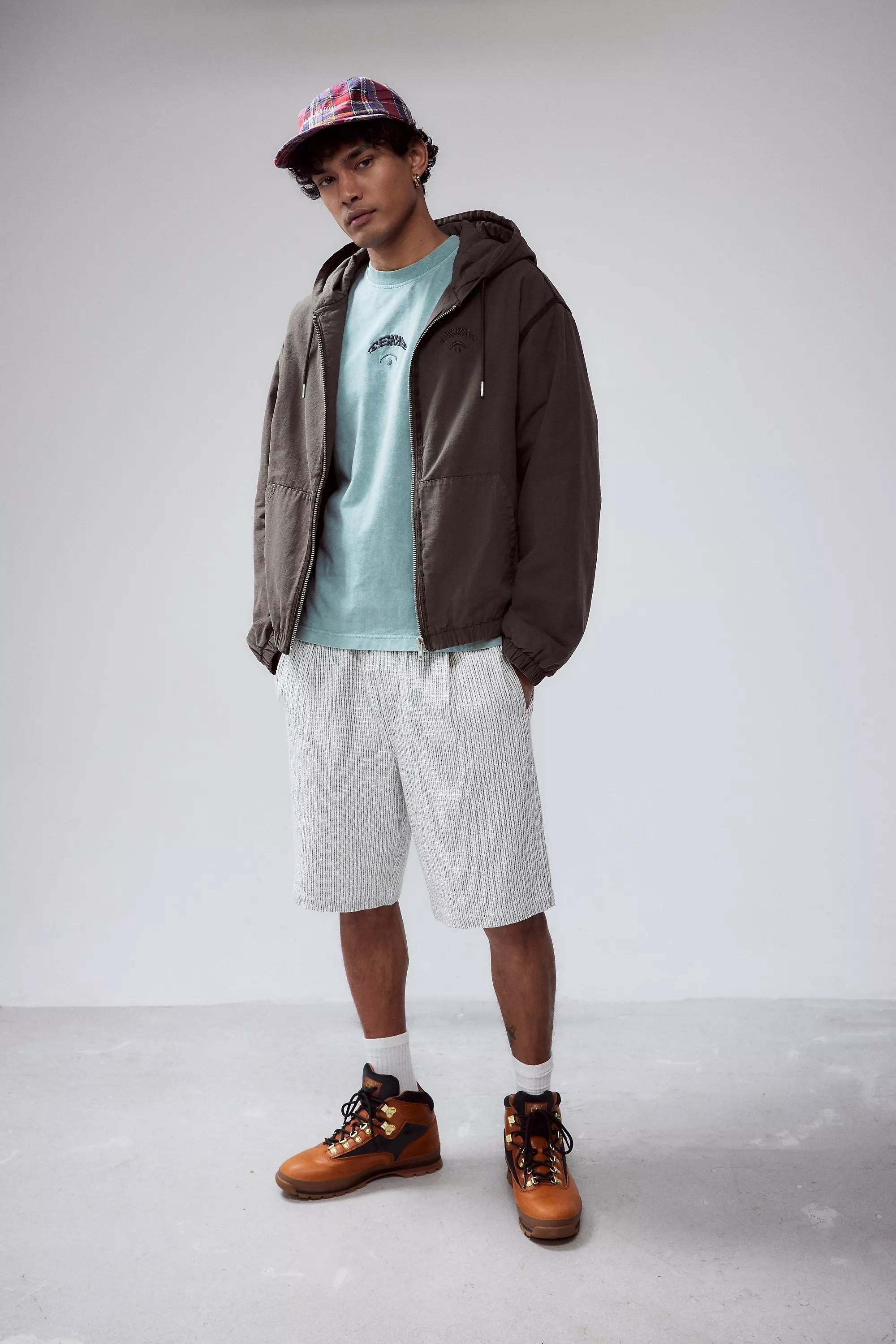 Brown Temp Surf Co Uo Exclusive Hooded Jacket, , large image number 2