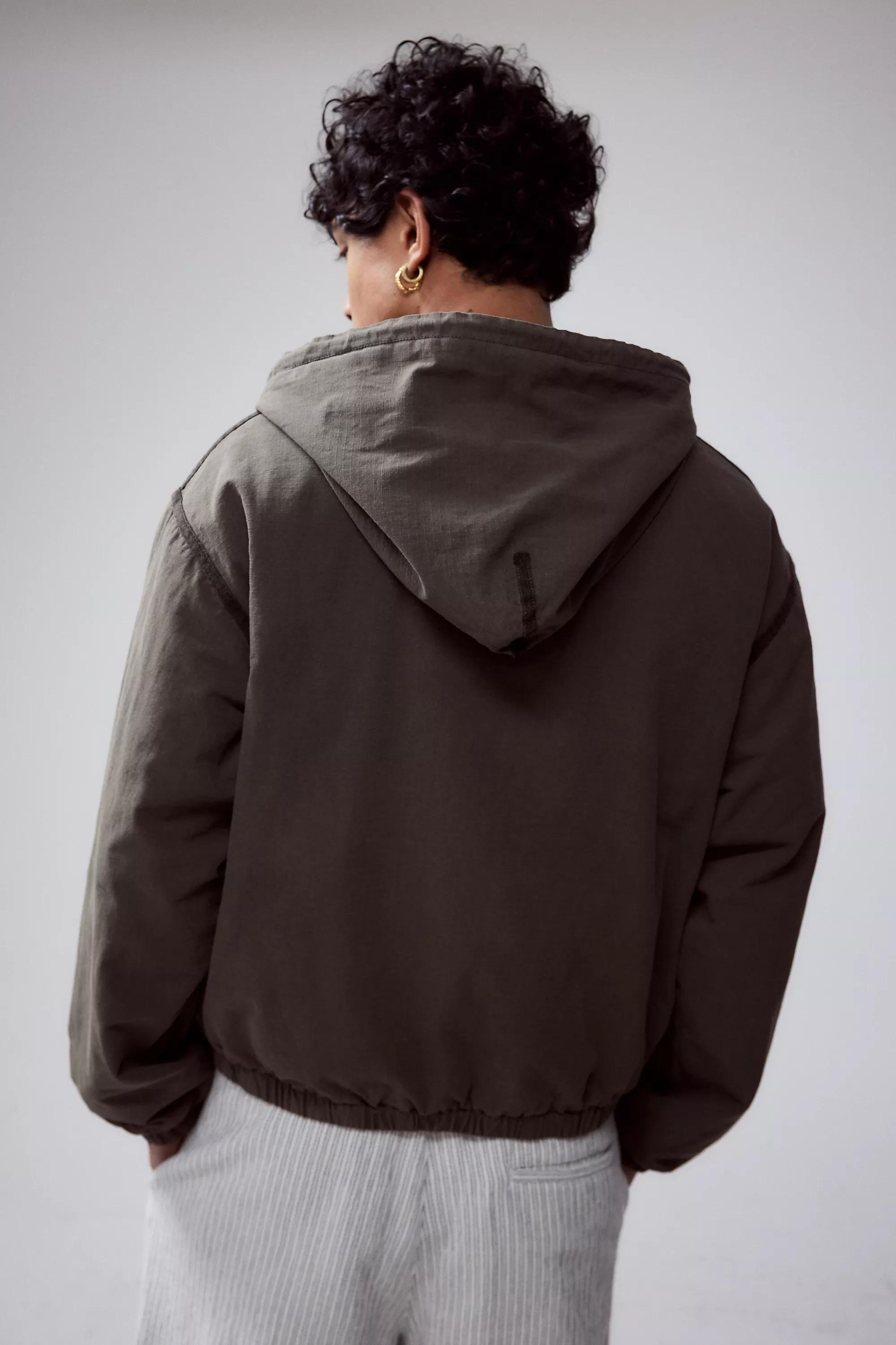 Brown Temp Surf Co Uo Exclusive Hooded Jacket, , large image number 3
