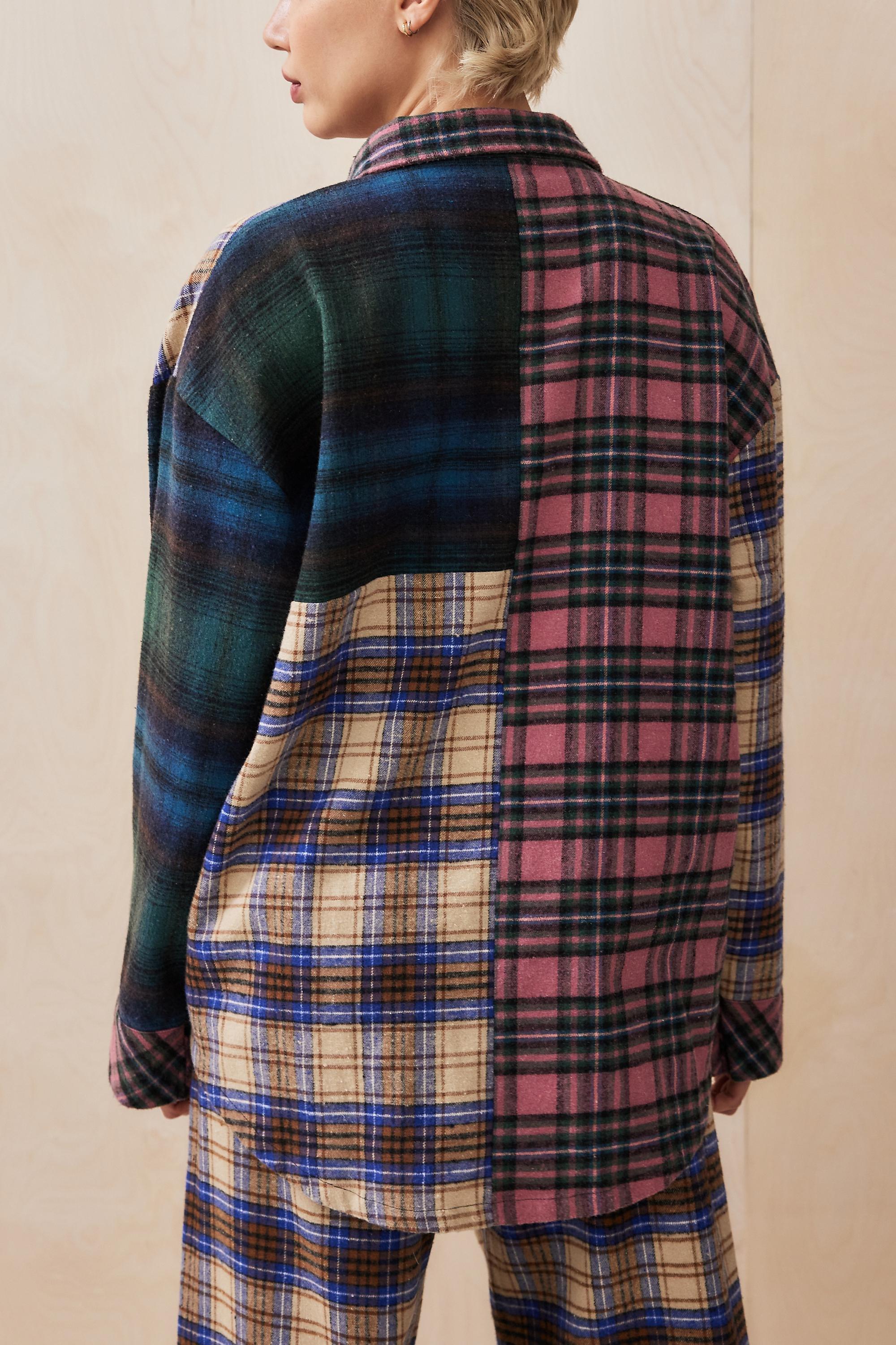 Blue Out From Under Checked Shirt, , large image number 2
