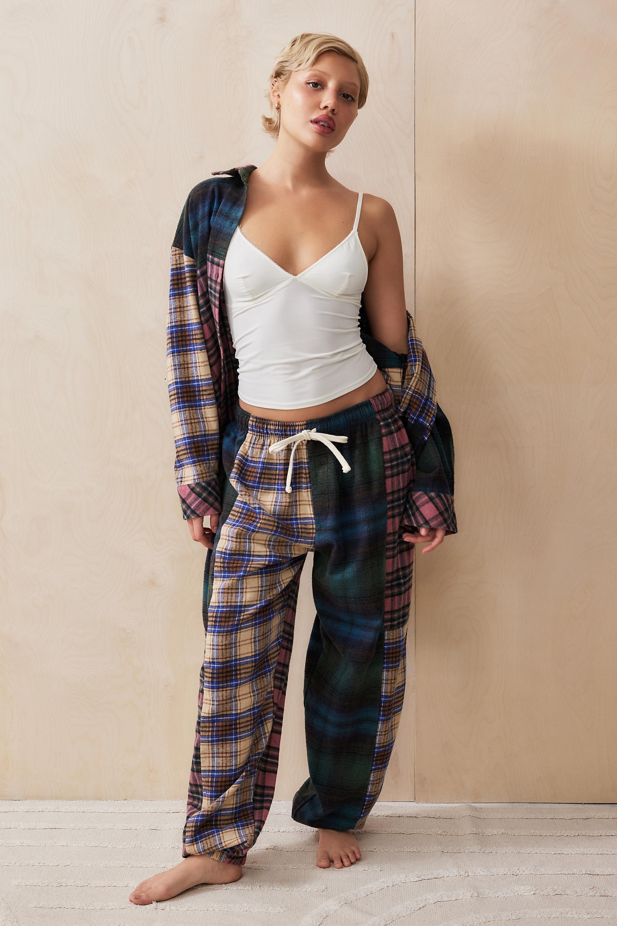 Multicolour Out From Under Checked Joggers, , large image number 1