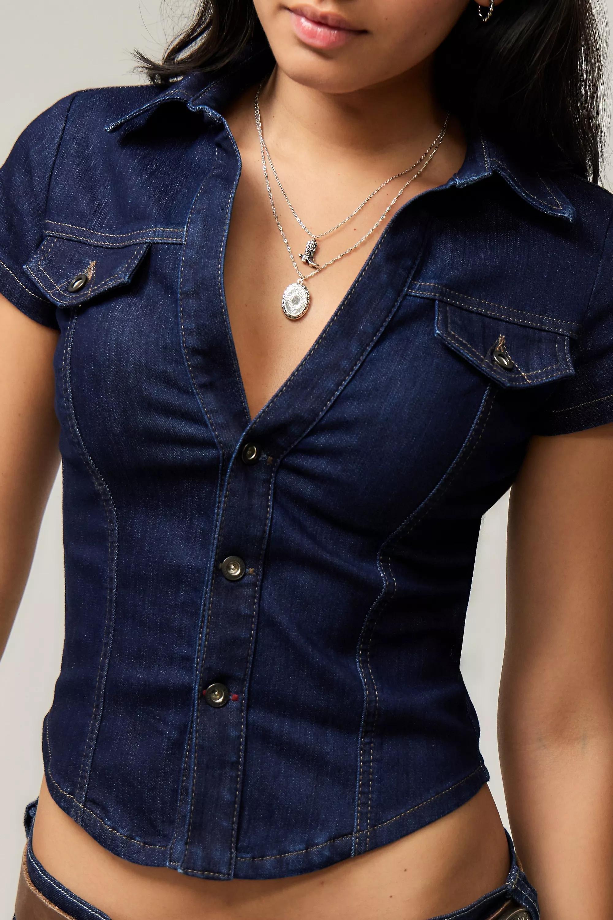 Blue Bdg Denim Shirt, , large image number 2
