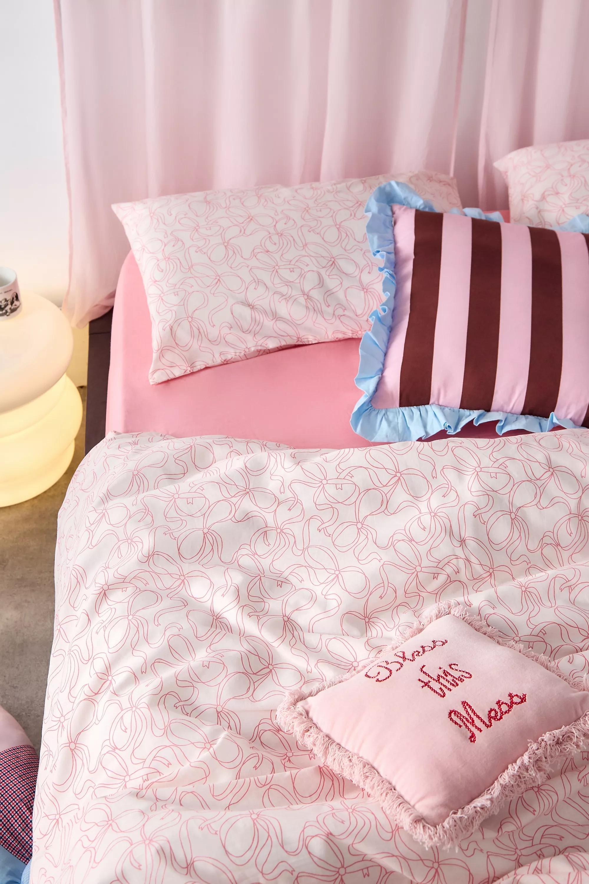 Pink Pretty Bows Duvet Set, PINK, large image number 3