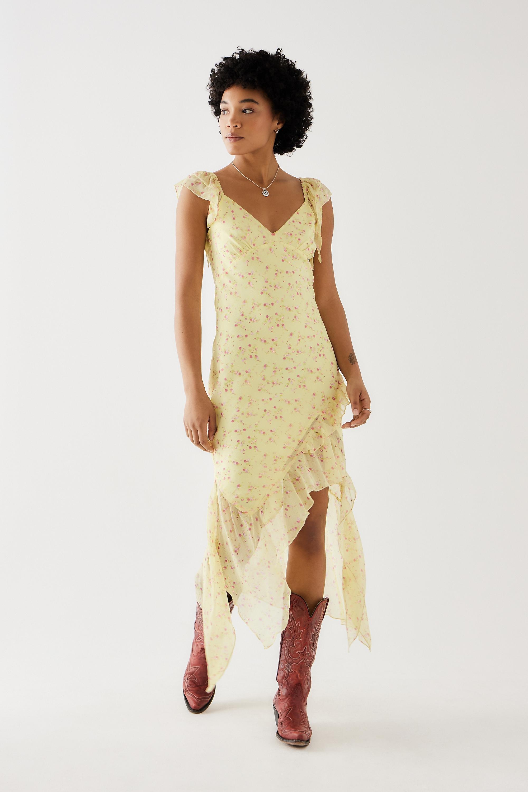 Yellow urban outfitters dress sales