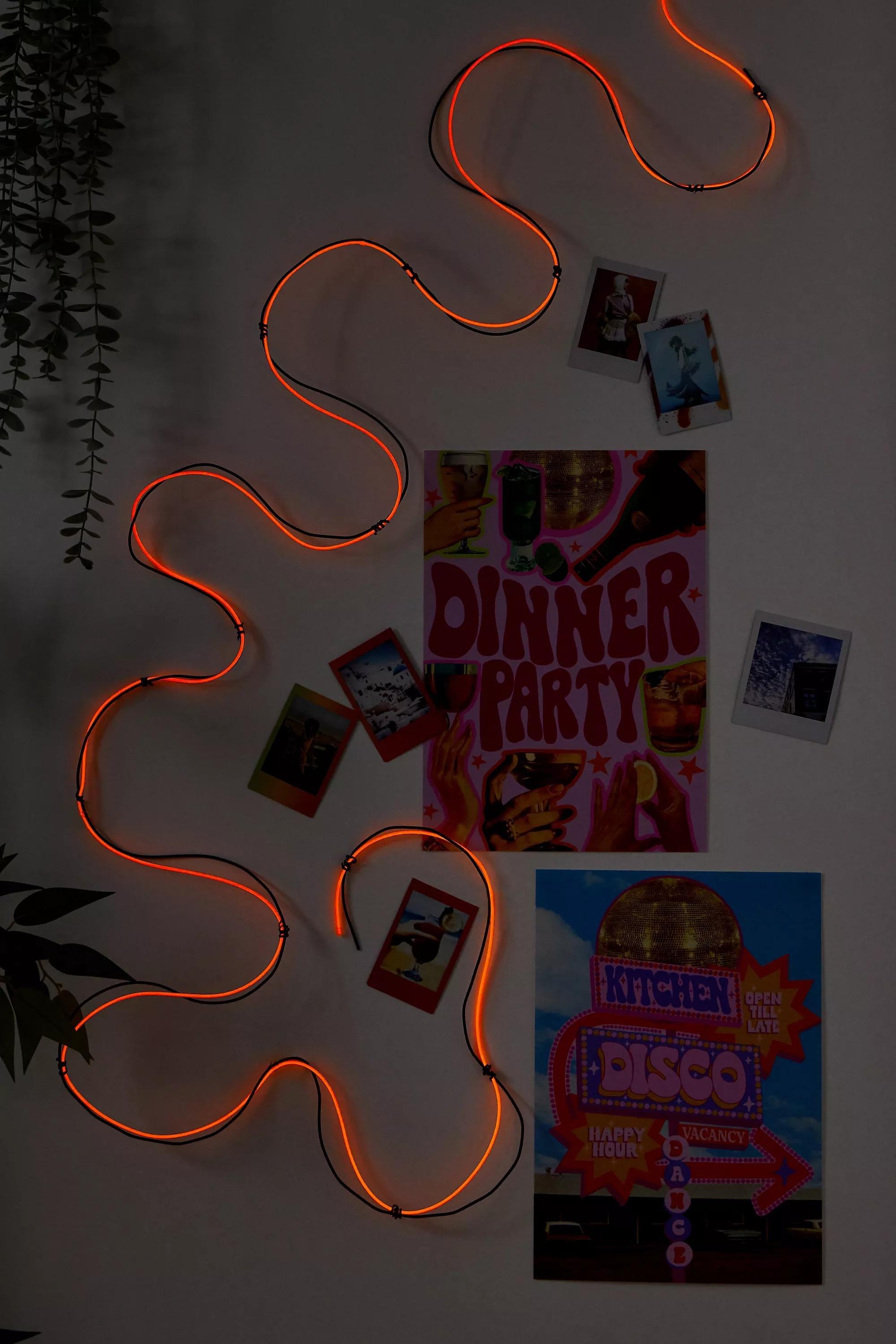 Orange Make Your Own Orange Neon String Light, ORANGE, large image number 1