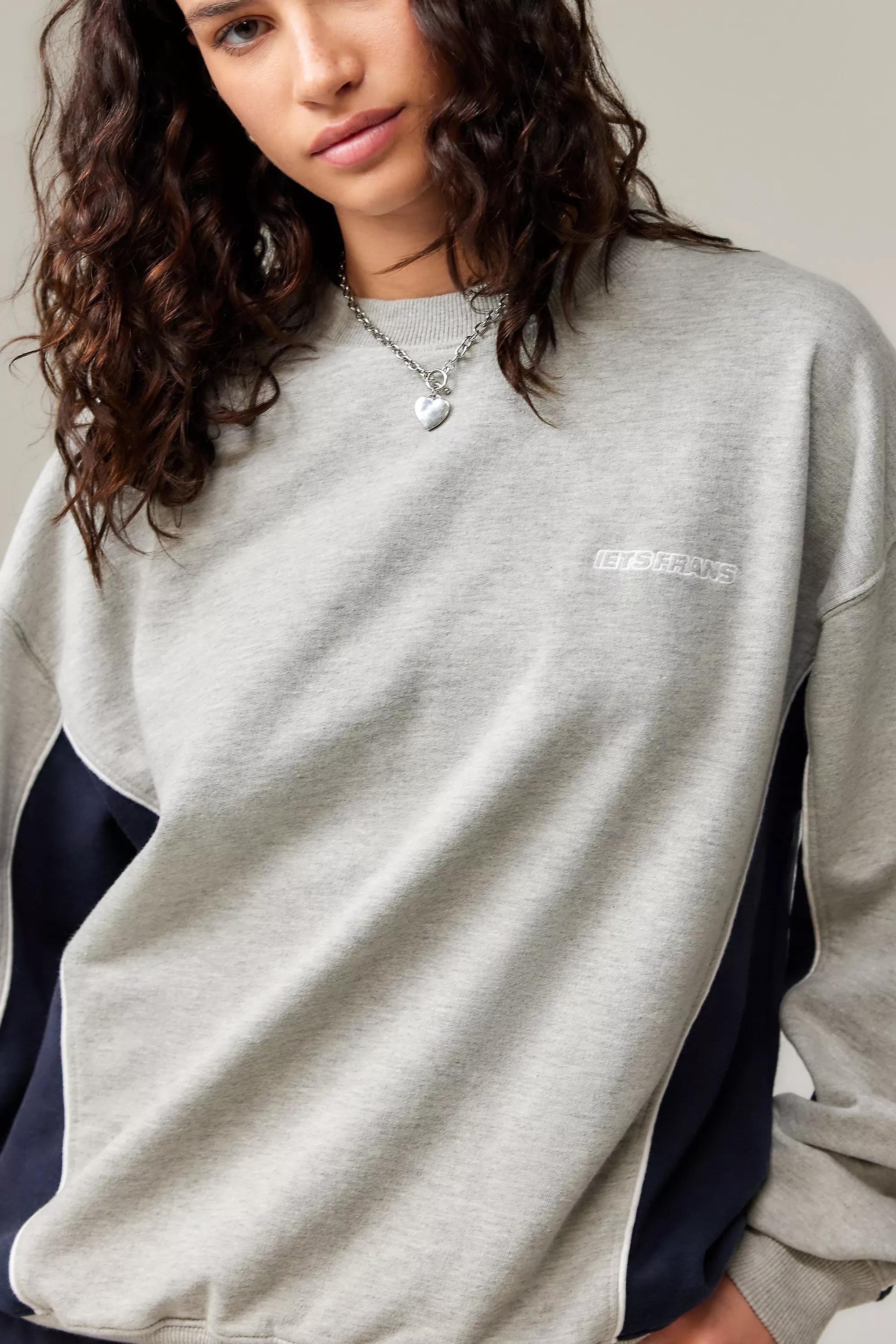 Grey Iets Frans Piped Sweatshirt, , large image number 0