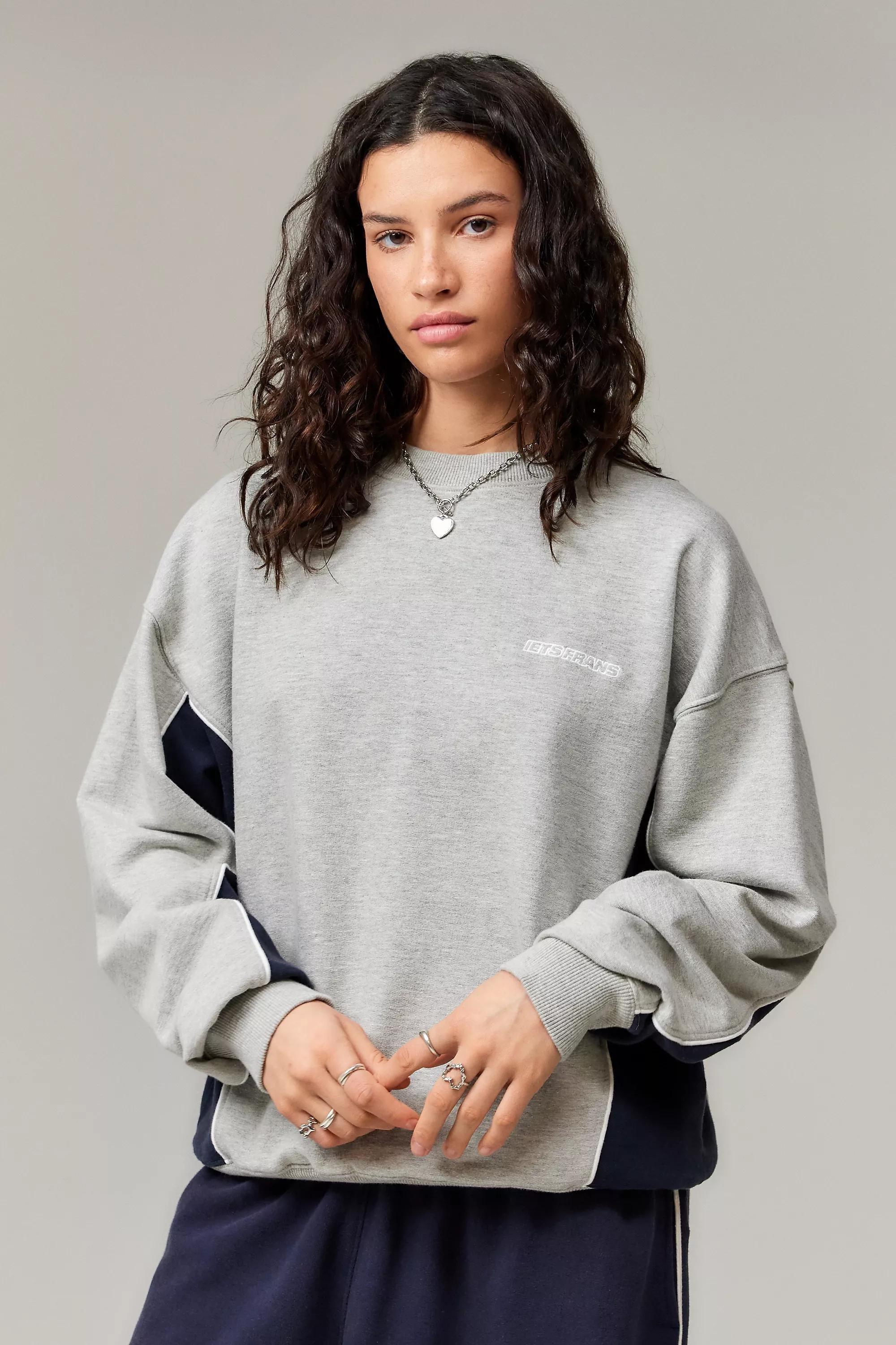 Grey Iets Frans Piped Sweatshirt, , large image number 2