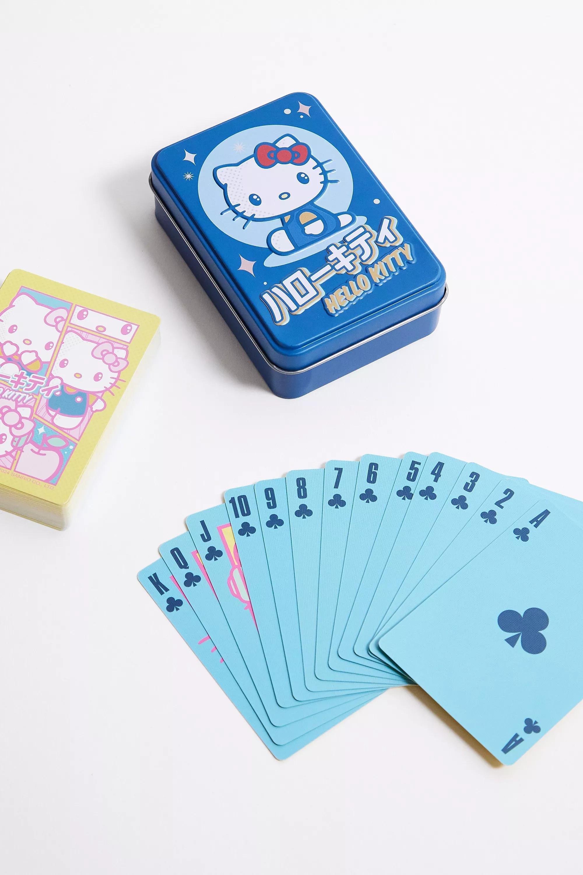 Blue Hello Kitty Playing Cards, BLUE, large image number 1