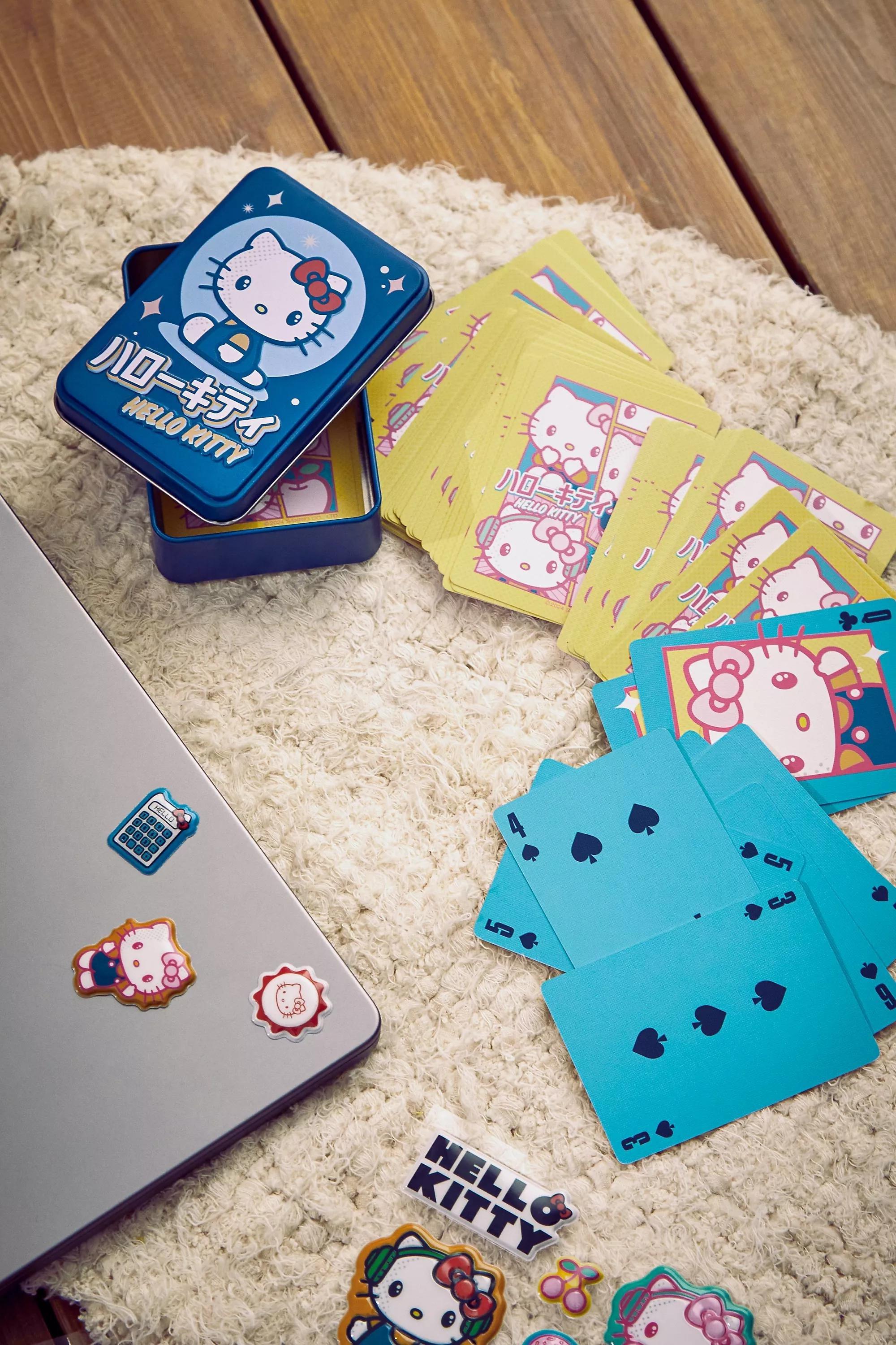 Blue Hello Kitty Playing Cards, BLUE, large image number 3