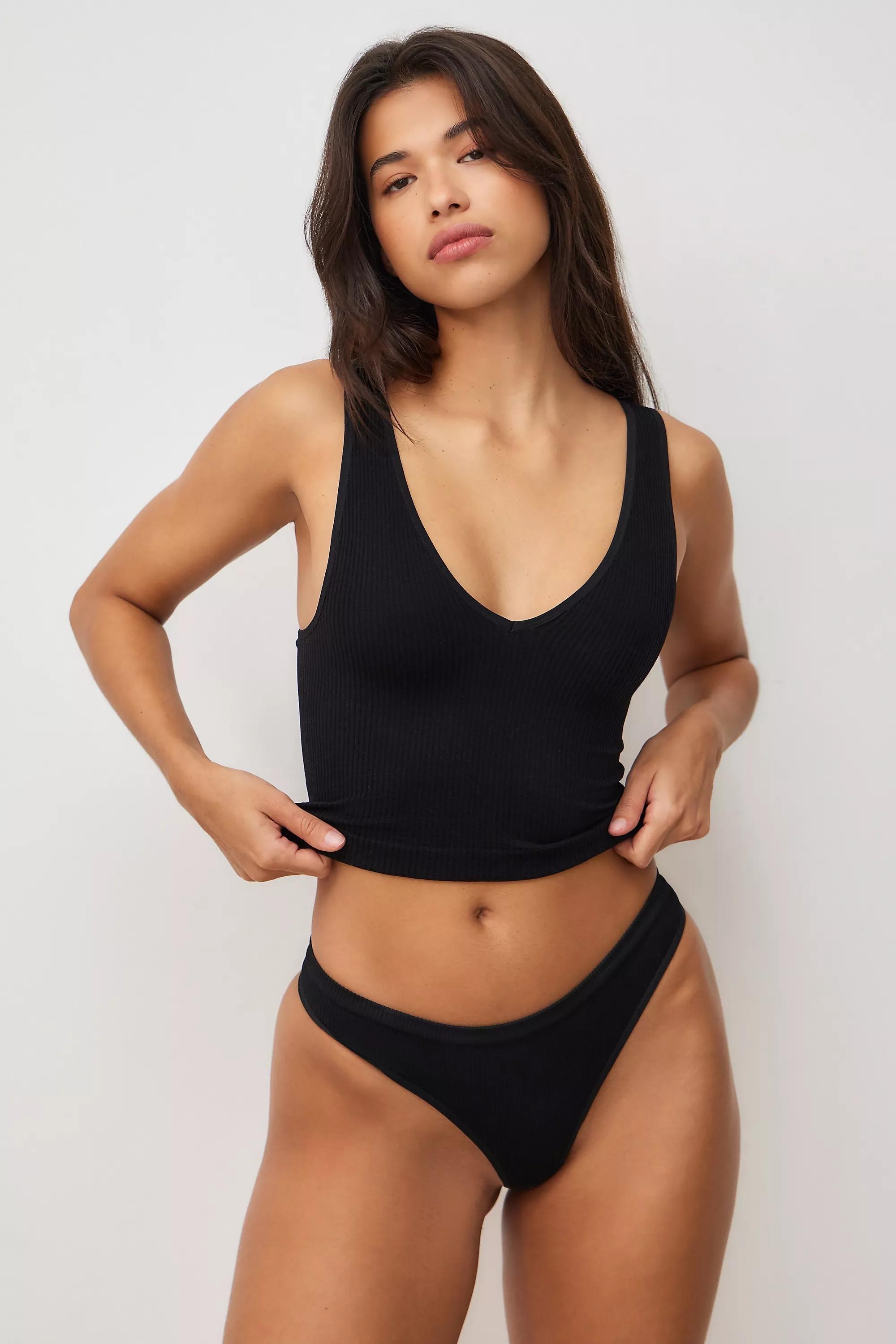 Black Out From Under V-Neck Tank Top, , large image number 1